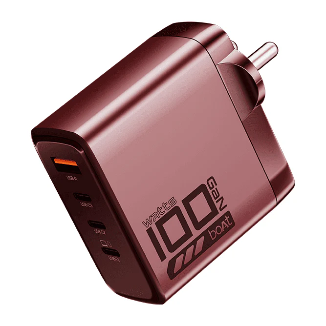 100W GaN Charger | 100W Fast Charger with GaN Chip Technology, 12-Layer Smart IC Protection, Quad-Port Charging - Image 2