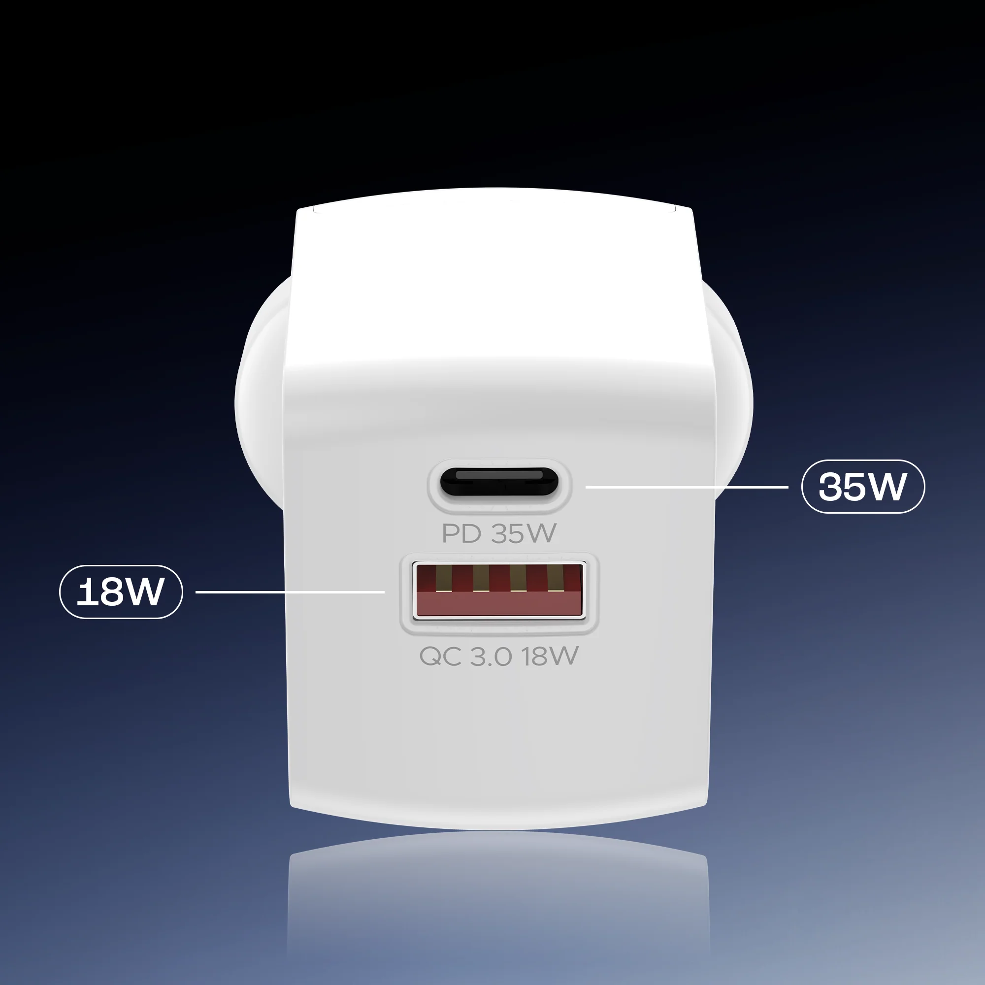 35W GAN Charger | 35W Fast Charger with GaN Chip Technology, 12 Layers of Smart IC Protection, Dual-Port Charging - Image 21