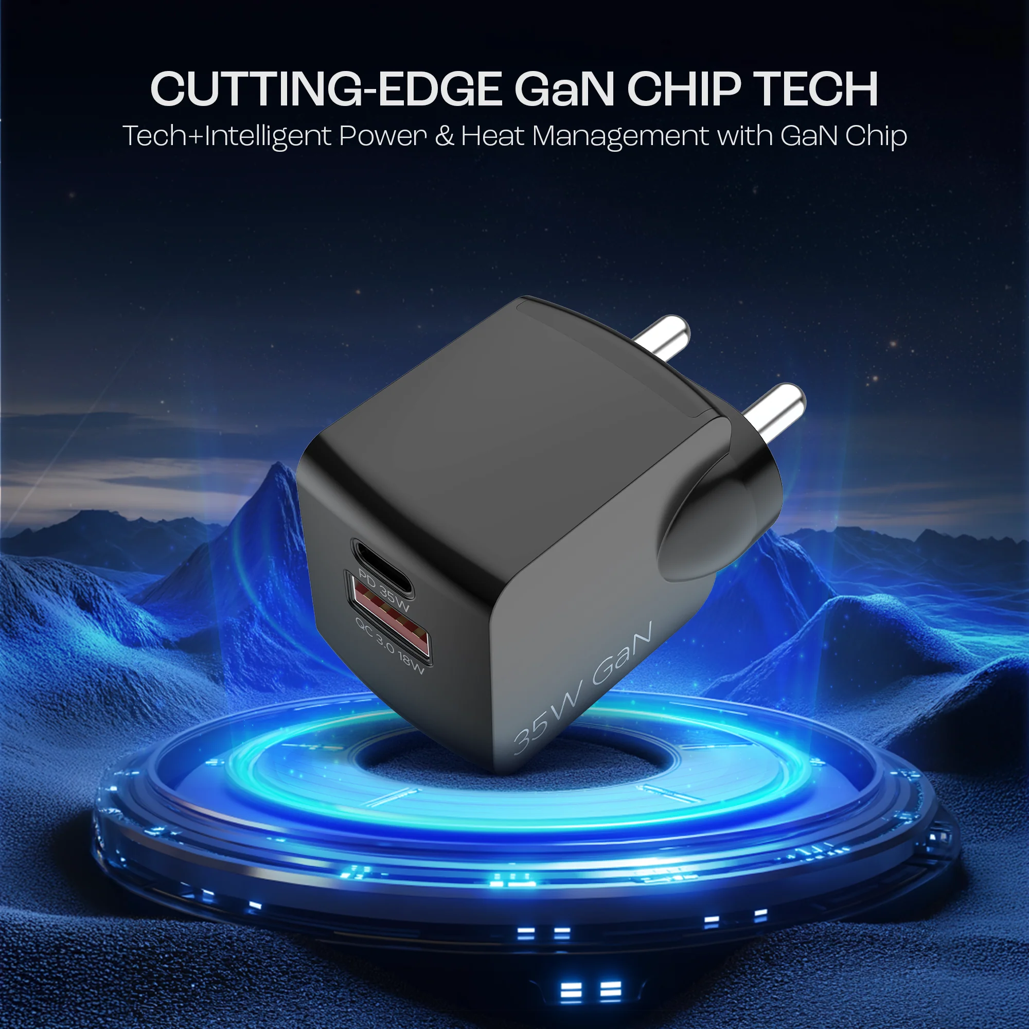 35W GAN Charger | 35W Fast Charger with GaN Chip Technology, 12 Layers of Smart IC Protection, Dual-Port Charging - Image 5