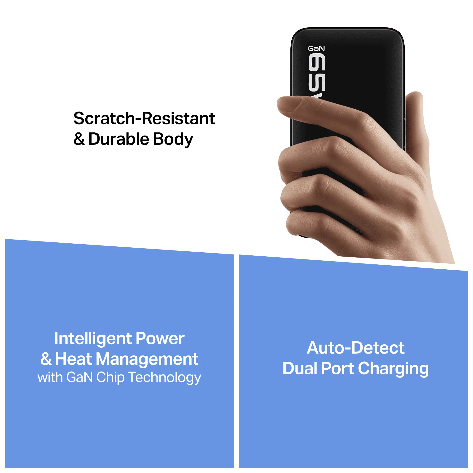 boAt 65W GaN Nano Charger | 65W Fast Charger with GaN Chip, Smart IC Protection & Dual-Port Charging - Image 7