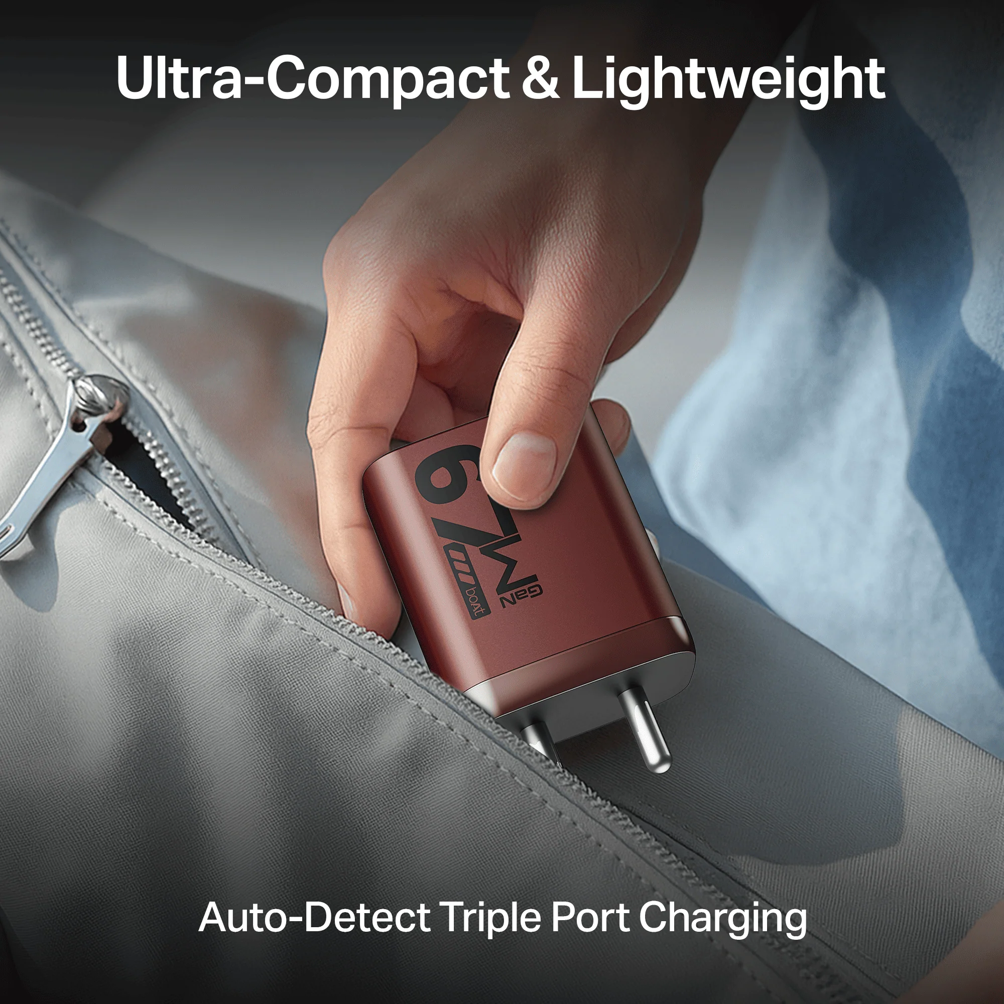 67W GaN Charger | Fast Triple-Port Charger with GaN Chip, Auto-Detect Tech & Smart IC Protection - Image 10