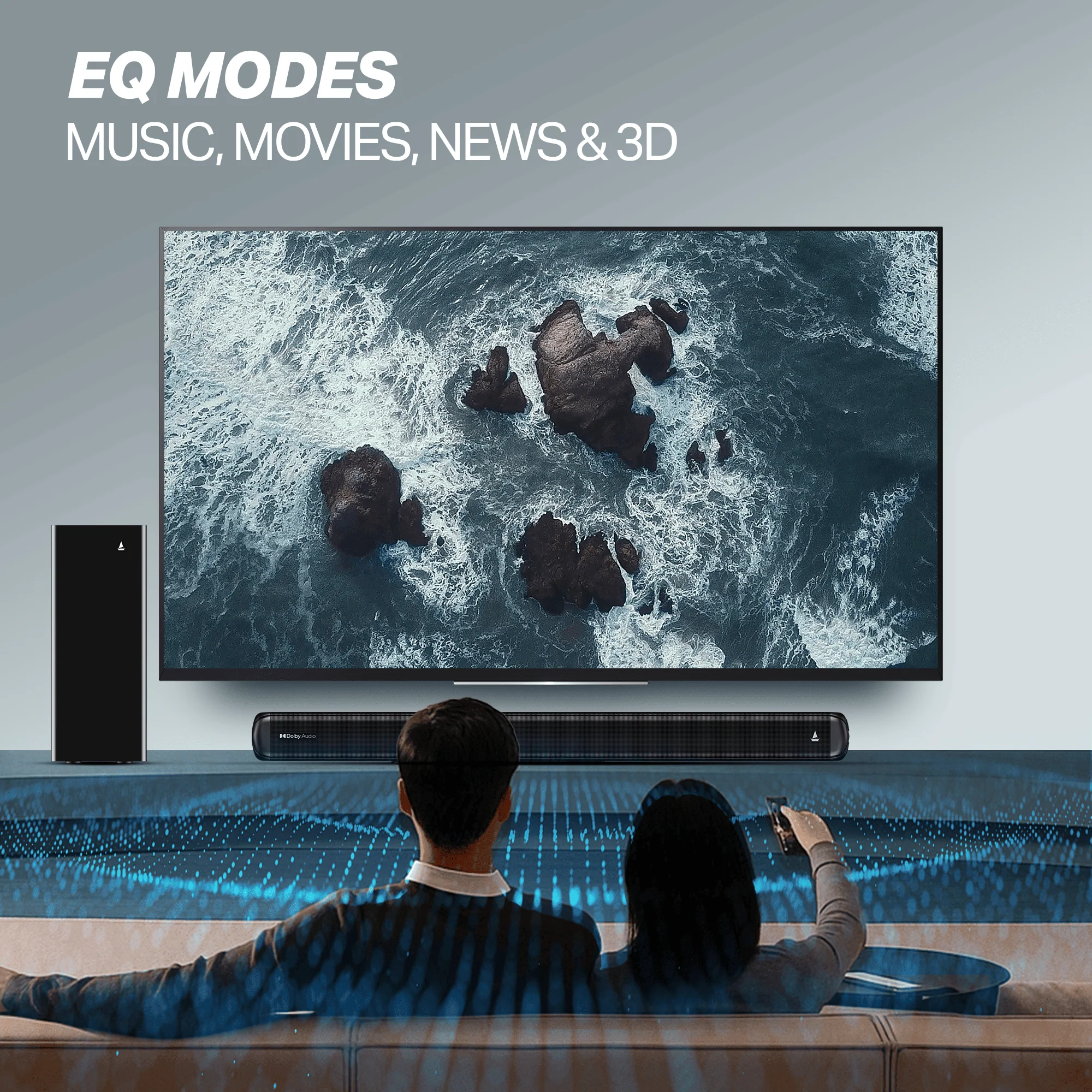 boAt Aavante 2.1 1600D | 160W 2.1 Channel Soundbar with Wired Subwoofer, Multi-Connectivity & EQ Modes - Image 3