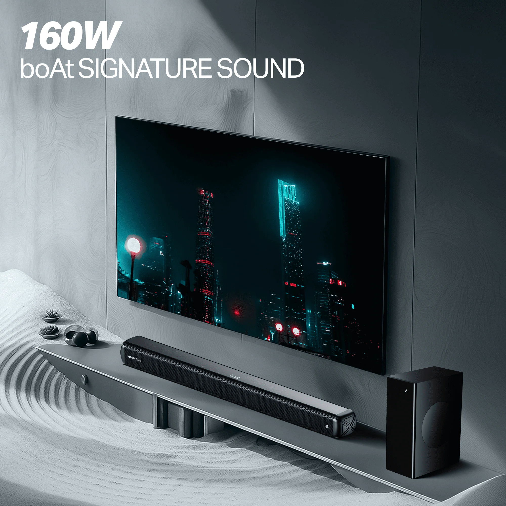 boAt Aavante 2.1 1600D | 160W 2.1 Channel Soundbar with Wired Subwoofer, Multi-Connectivity & EQ Modes - Image 5