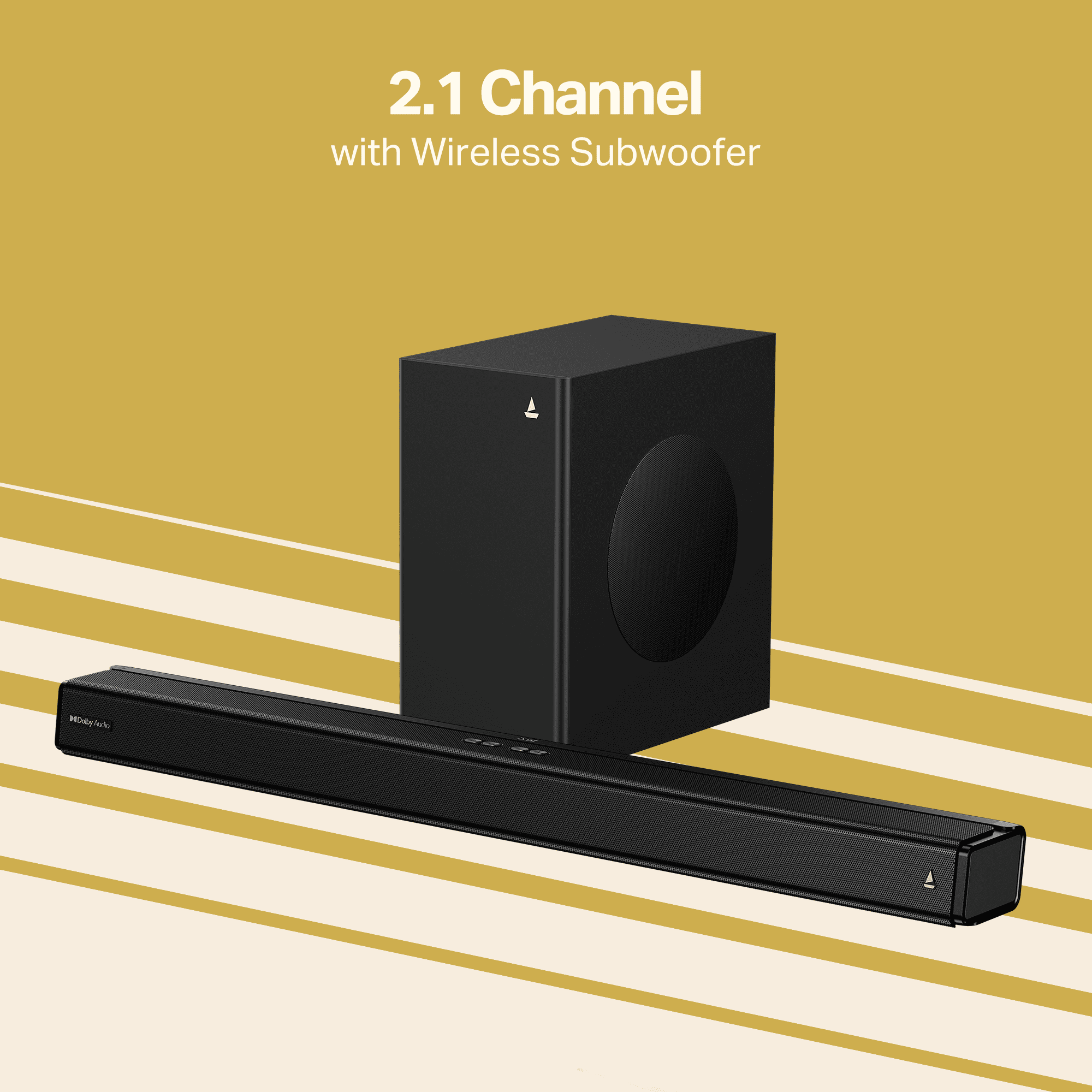 boAt Aavante 2.1 3050D | 2.1 Channel Soundbar with Dolby Audio, Wireless Subwoofer & 300W RMS Sound - Image 3