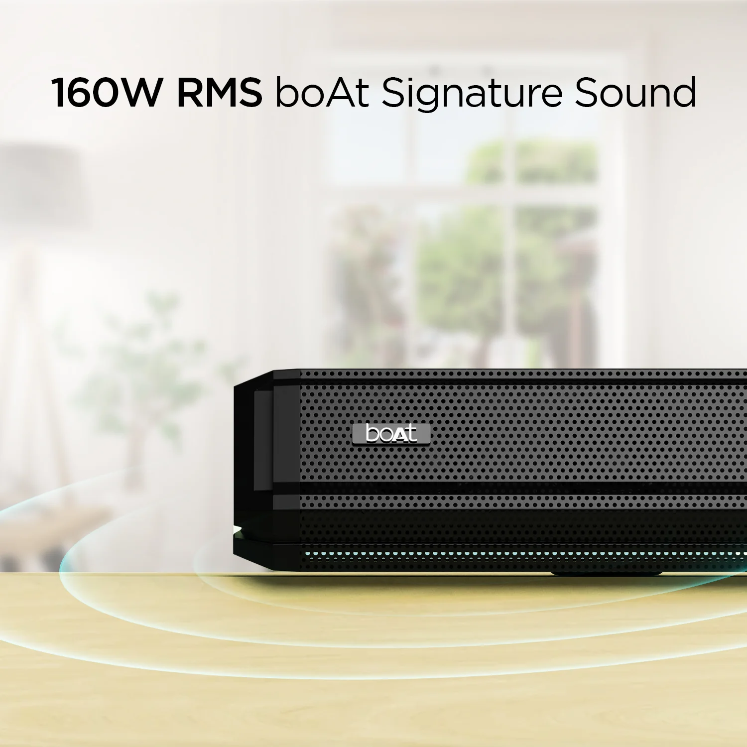 boAt Aavante Bar 1550 Pro | 160W RMS 2.1 Channel Soundbar, Wired Subwoofer, Multiple EQ Modes, LED Lights, AUX, USB, Optical - Image 5