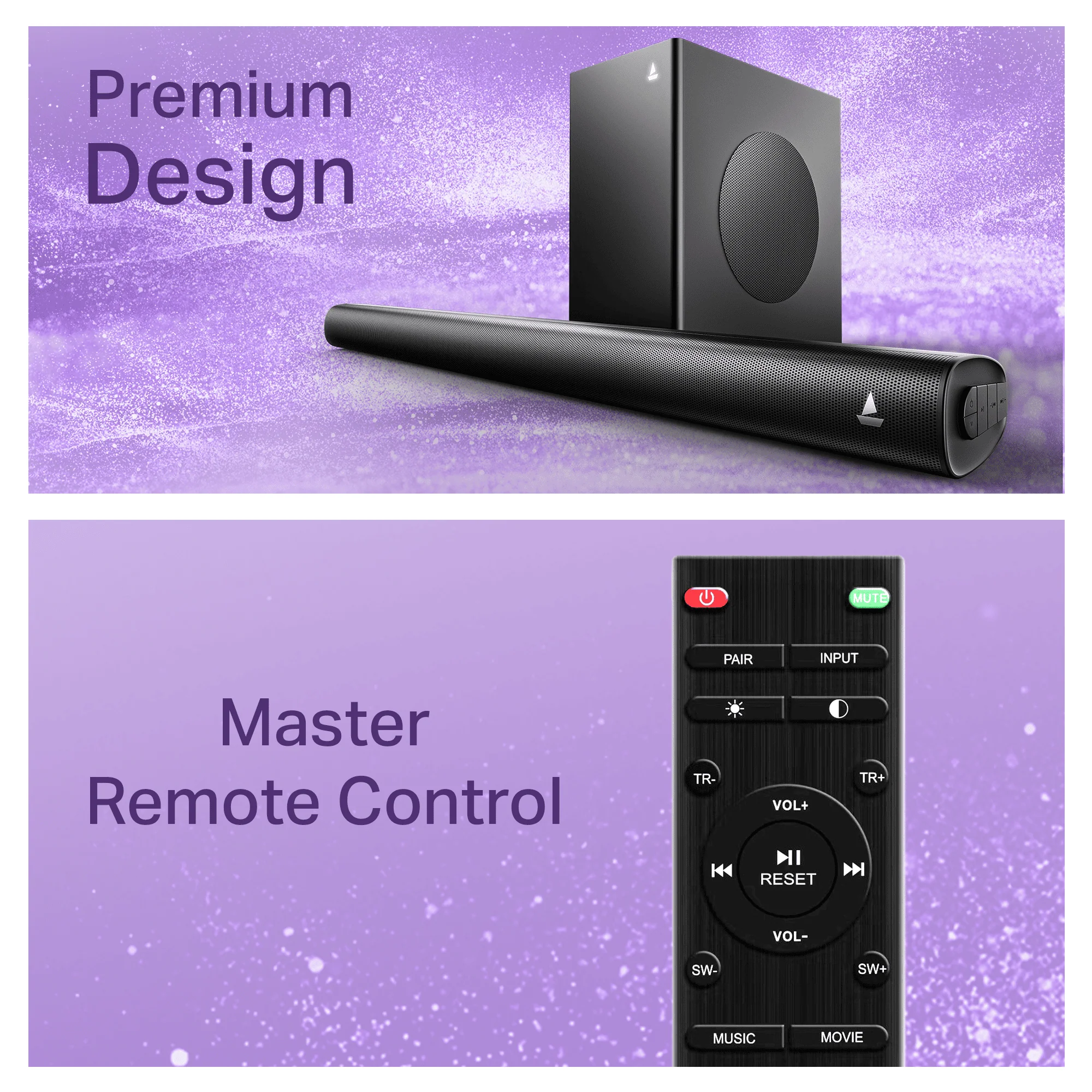 boAt Aavante 2.1 2000 | 200W Bluetooth Soundbar, 2.1 Channel with Wired Subwoofer, Multi-Connectivity, Wall Mountable - Image 6