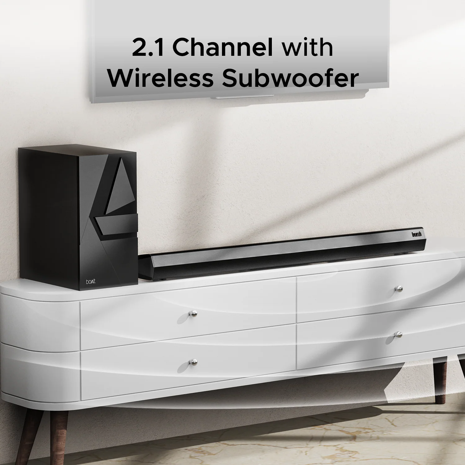 boAt Aavante Bar 2000 Pro | Bluetooth Soundbar with Wireless Subwoofer, 200W RMS boAt Signature Sound, Multiple EQ Mode, BT v5.3 - Image 3