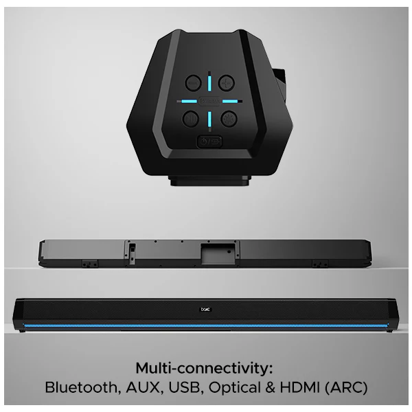 boAt Aavante Bar 2600 | 2.1 Channel 300W RMS Bluetooth Soundbar, Wired Subwoofer, Multi-connectivity - Image 2