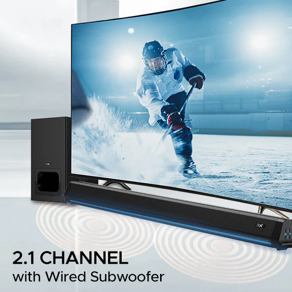 boAt Aavante Bar 2700 | Soundbar with 300W RMS Immersive Sound, 2.1 Channel Sound, Wired Subwoofer, Multi-connectivity - Image 6