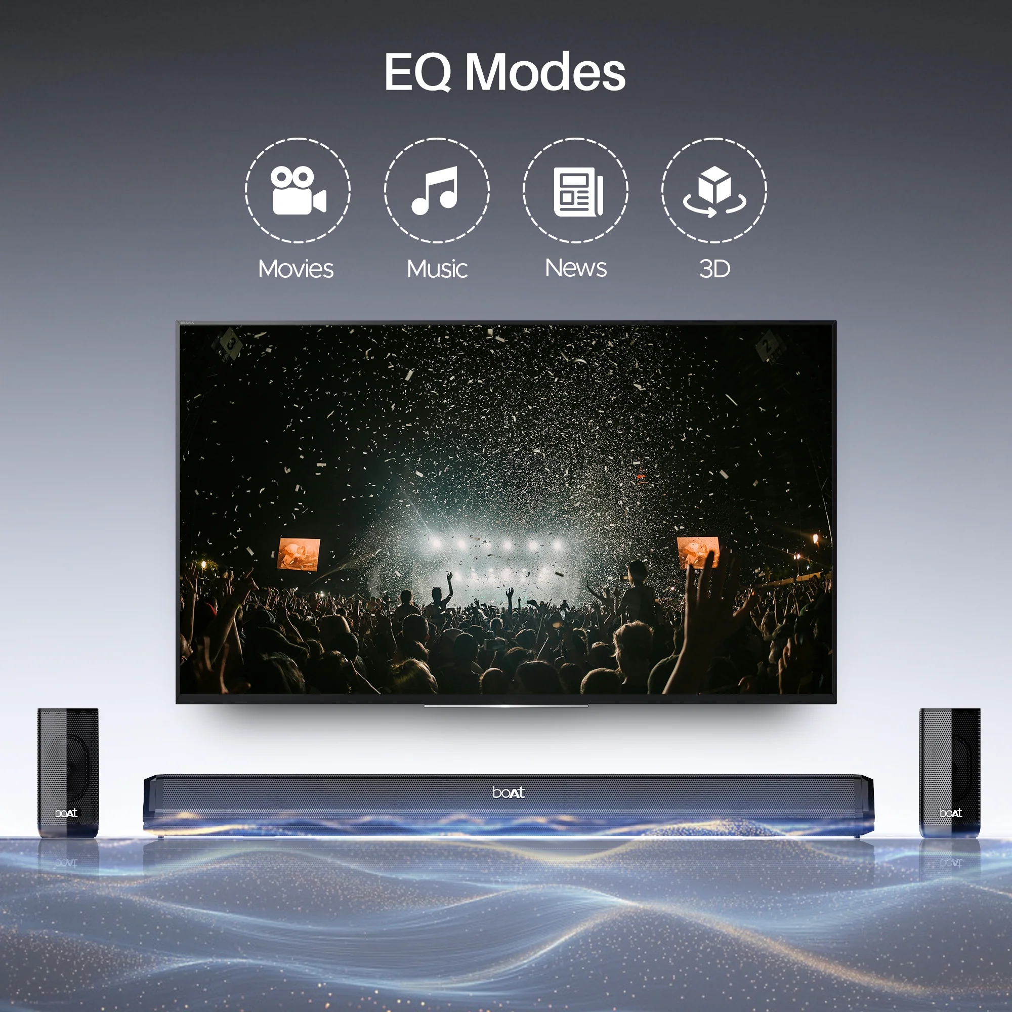 boAt Aavante Bar 3200D Pro | 400W Bluetooth Soundbar, 5.1 Surround Sound System, Dolby Audio, Wall Mountable - Image 10