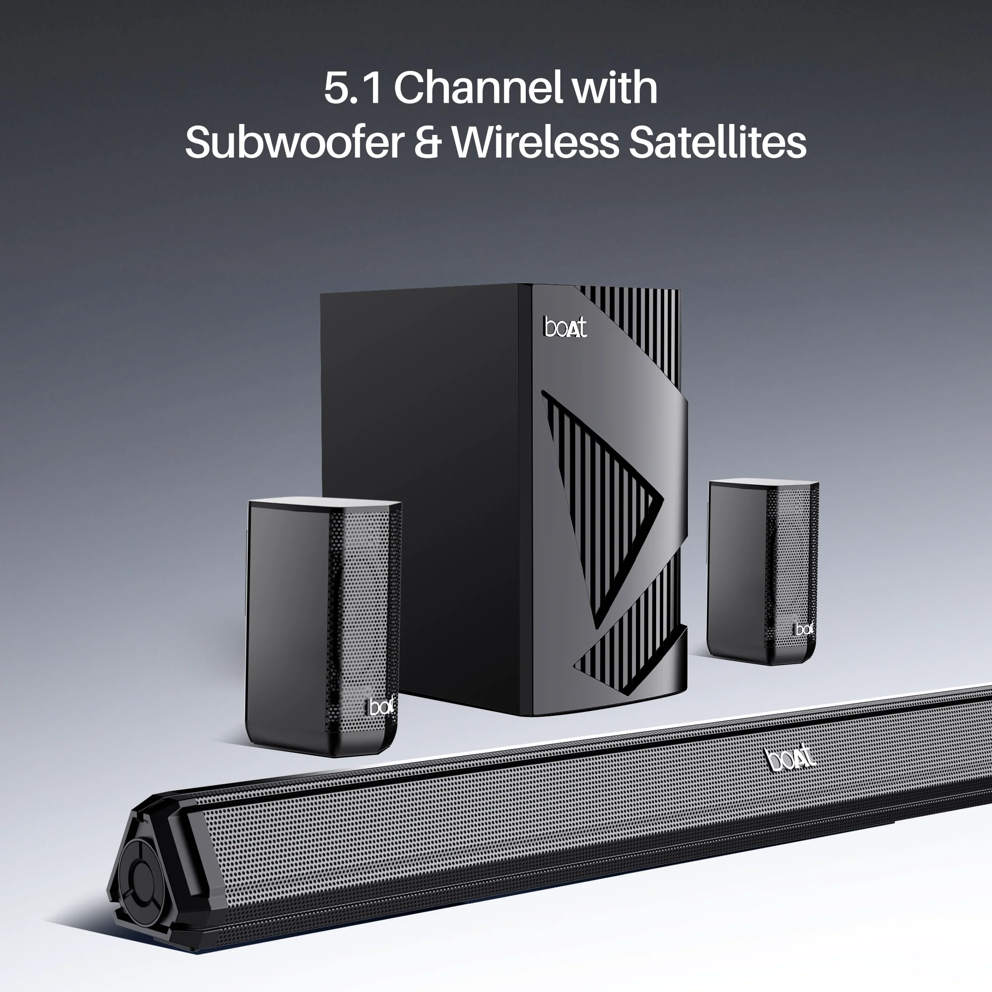 boAt Aavante Bar 3200D Pro | 400W Bluetooth Soundbar, 5.1 Surround Sound System, Dolby Audio, Wall Mountable - Image 3