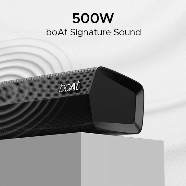 boAt Aavante Bar 3600 | 500W Bluetooth Soundbar, 5.1 Surround Sound System with Subwoofer and Wired Rear Speakers - Image 2