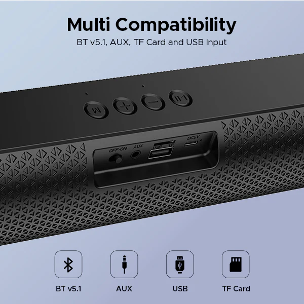 boAt Aavante Bar 480 | Bluetooth Soundbar with 10W RMS Signature Sound, 2.0 Channel with 7 Hours Playback, TWS Feature - Image 4