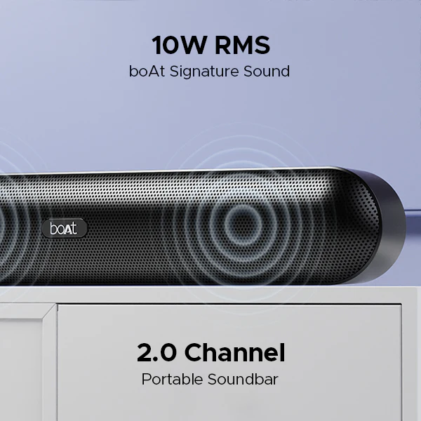 boAt Aavante Bar 480 | Bluetooth Soundbar with 10W RMS Signature Sound, 2.0 Channel with 7 Hours Playback, TWS Feature - Image 7