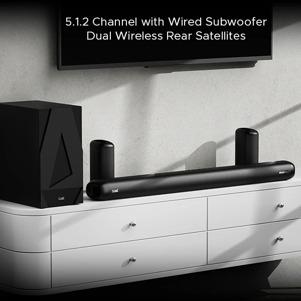 boAt Aavante Bar 5500DA | Dolby Atmos Soundbar with 500W Immersive Sound, 5.1.2 Channel with Wired Woofer, Multi-connectivity - Image 2