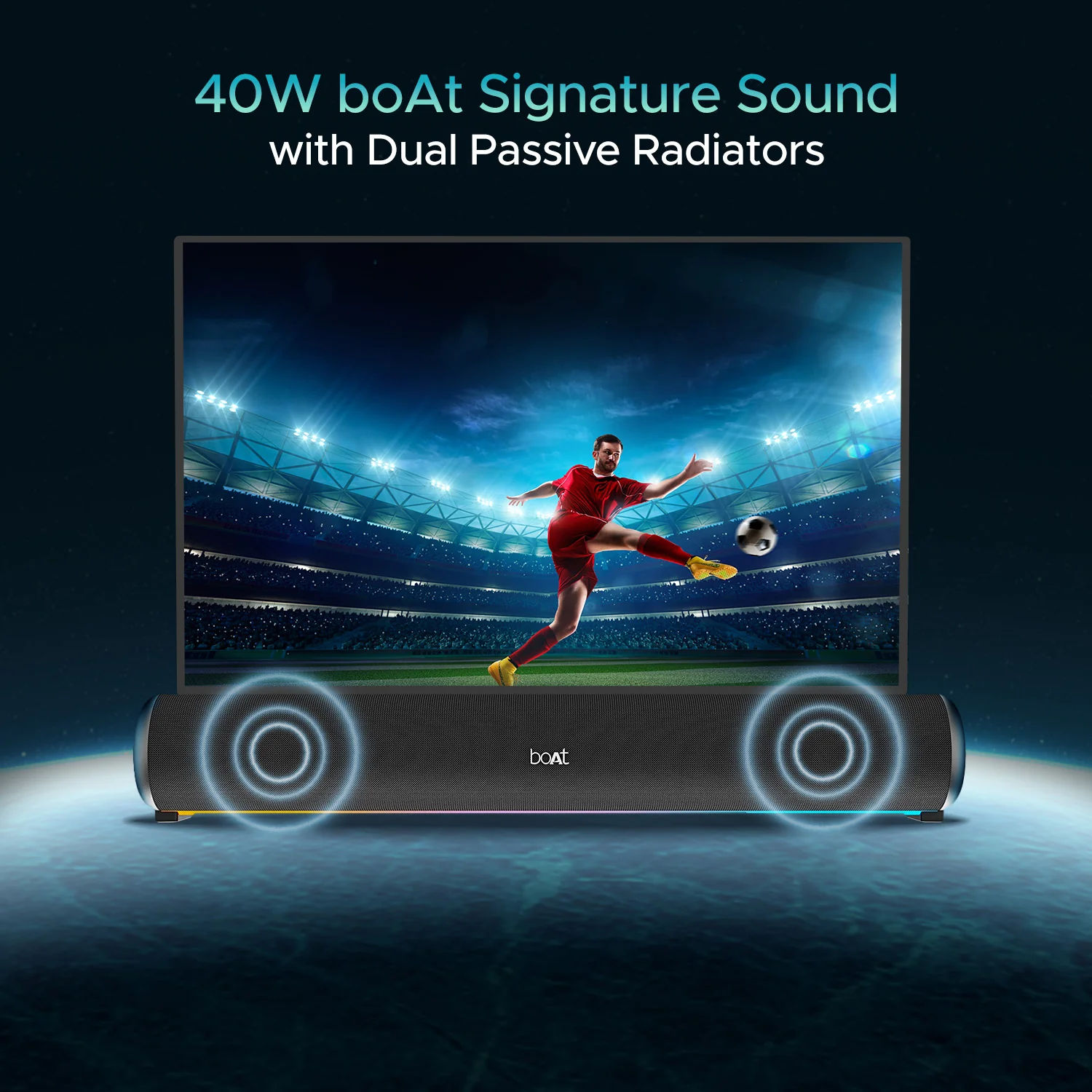 boAt Aavante Bar 950 | 40W boAt Signature Sound, TWS Feature, RGB Light, 7 Hours Playback, In-built Mic, TWS Feature - Image 3