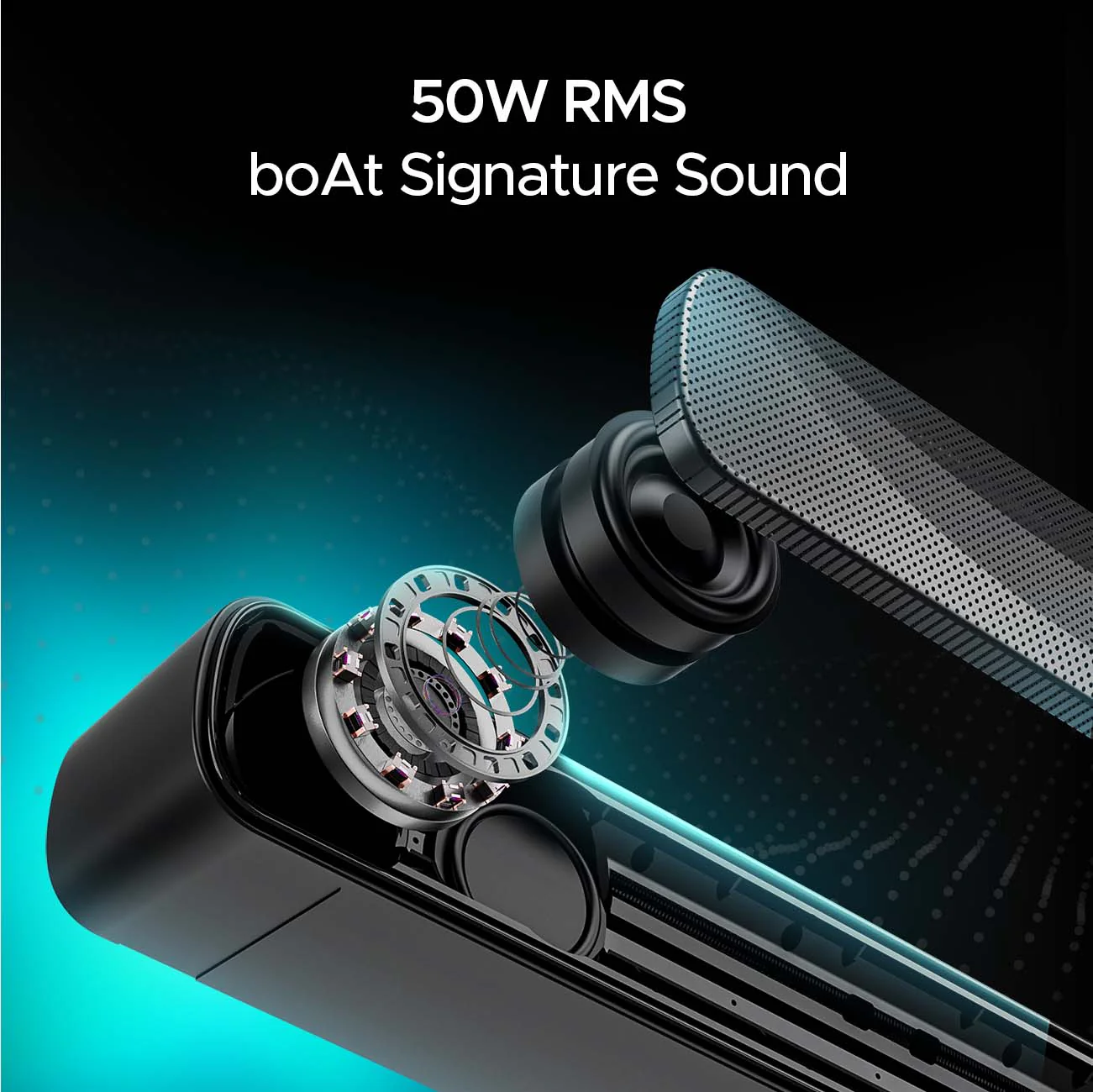 boAt Aavante Bar A1040 | 50W Bluetooth Soundbar, 2.1 Channel with Wired Subwoofer, Master Remote Control, Multi Connectivity - Image 3
