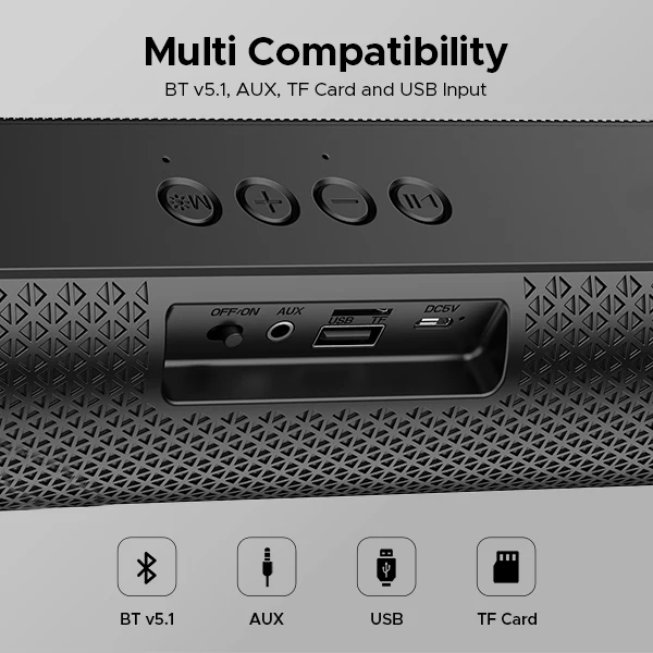 boAt Aavante Bar Aspire | Bluetooth Soundbar with 10W RMS Signature Sound, 2.0 Channel with 7 Hours Playback, TWS Feature - Image 4