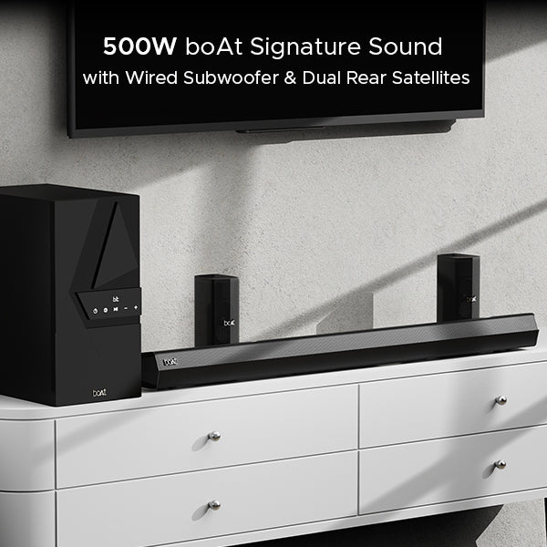 boAt Aavante Bar Azure | Soundbar with 500W RMS boAt Signature Sound, 5.1 Channel Sound, Bluetooth v5.3, EQ modes - Image 3