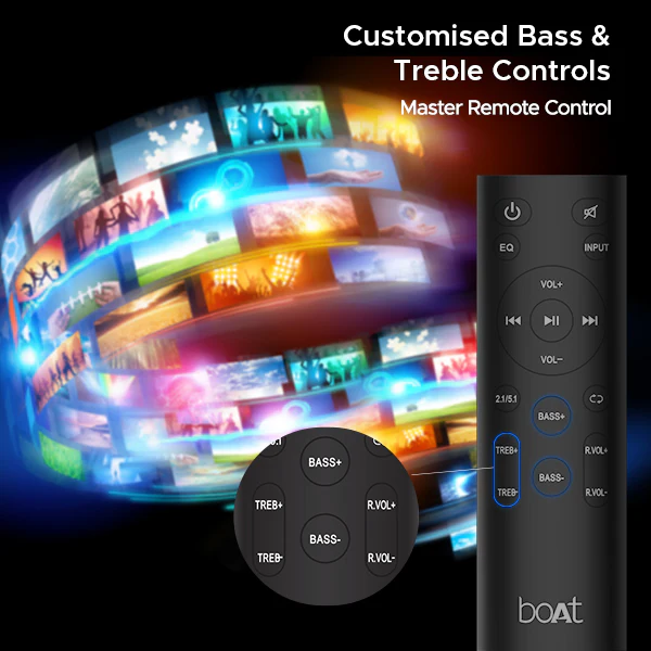 boAt Aavante Bar Azure | Soundbar with 500W RMS boAt Signature Sound, 5.1 Channel Sound, Bluetooth v5.3, EQ modes - Image 4