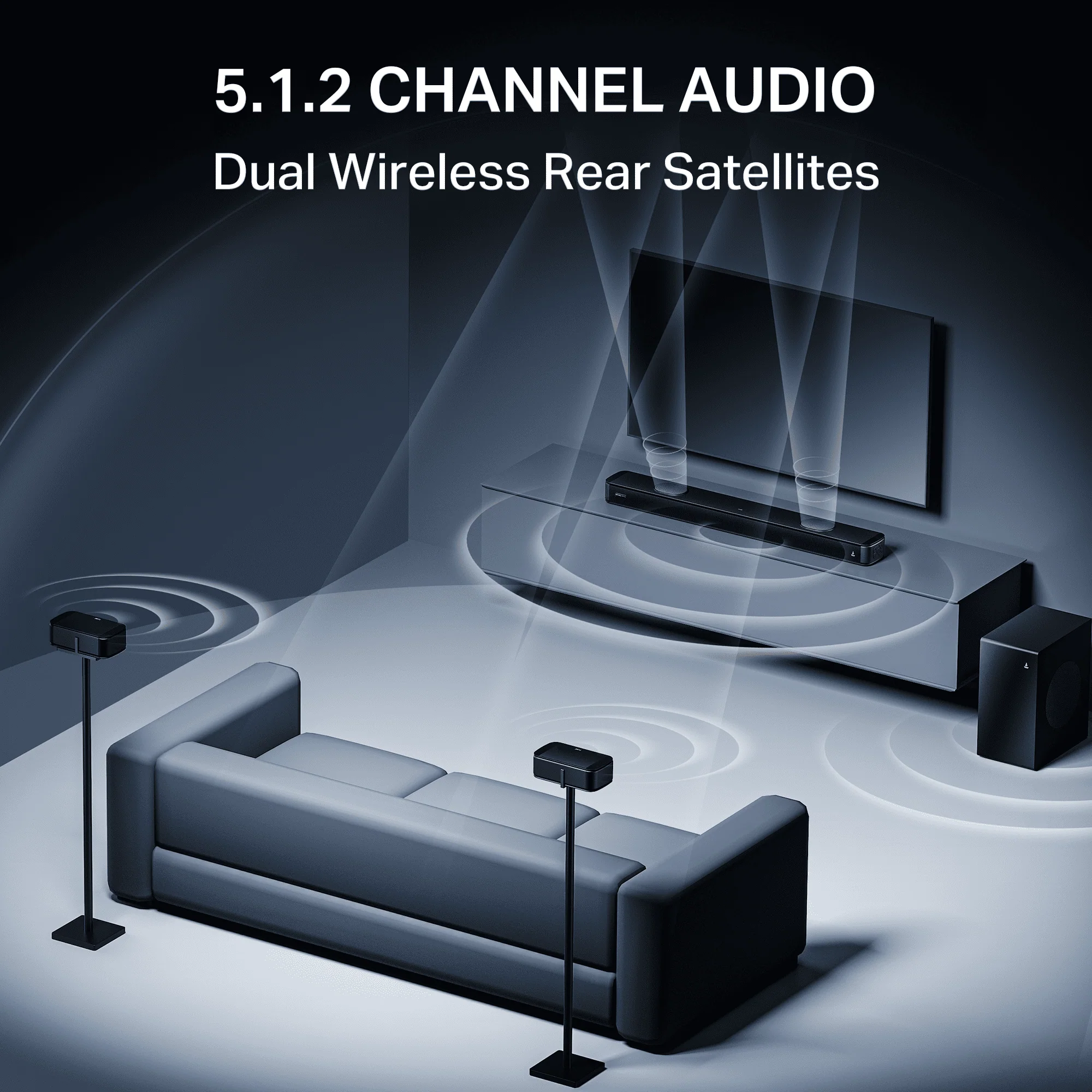 boAt Aavante Prime 5.1.2 5050DA | 550W 5.1.2 Channel Soundbar with Dolby Atmos, Wireless Rear Satellites & Master Remote - Image 5