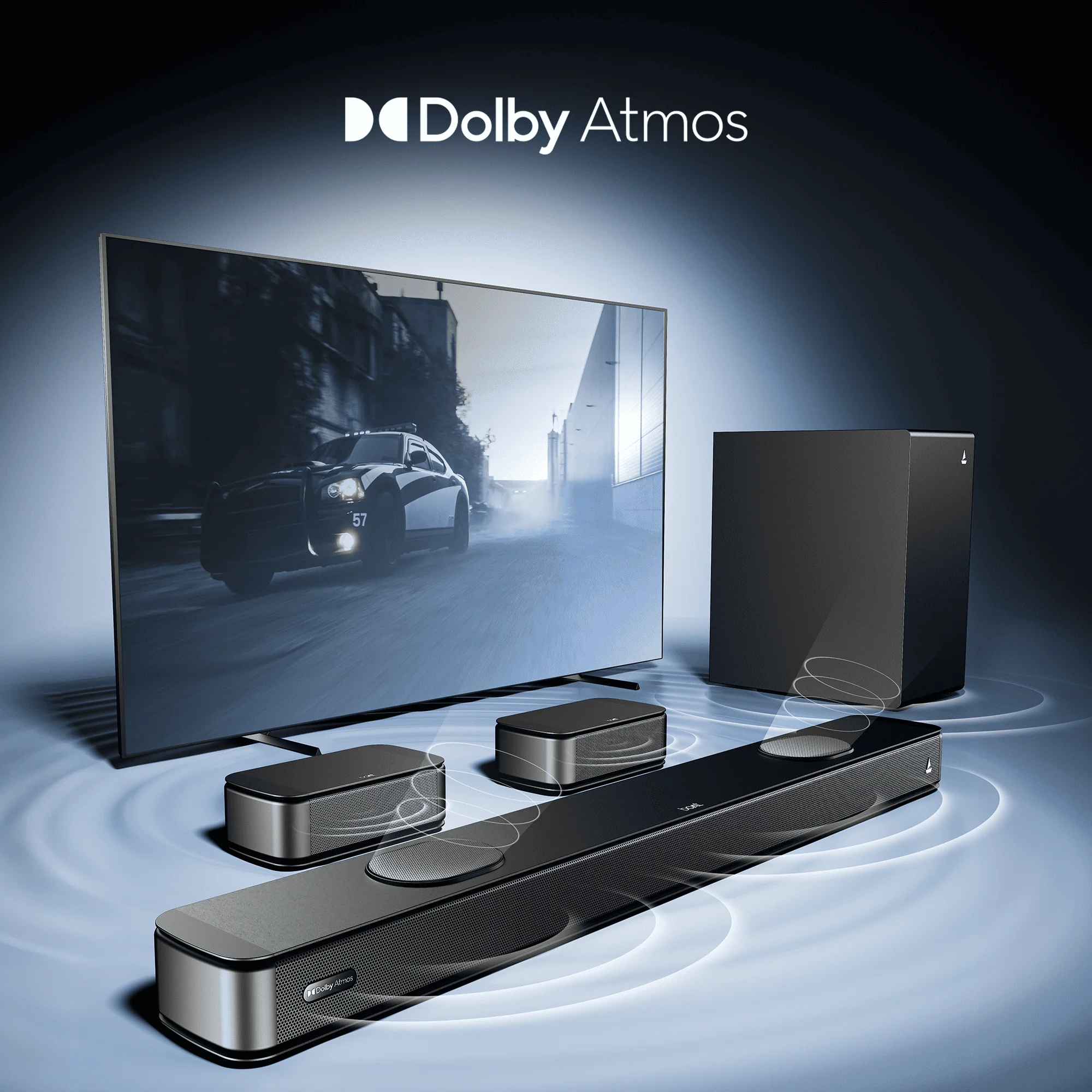 boAt Aavante Prime 5.1.2 5050DA | 550W 5.1.2 Channel Soundbar with Dolby Atmos, Wireless Rear Satellites & Master Remote - Image 6