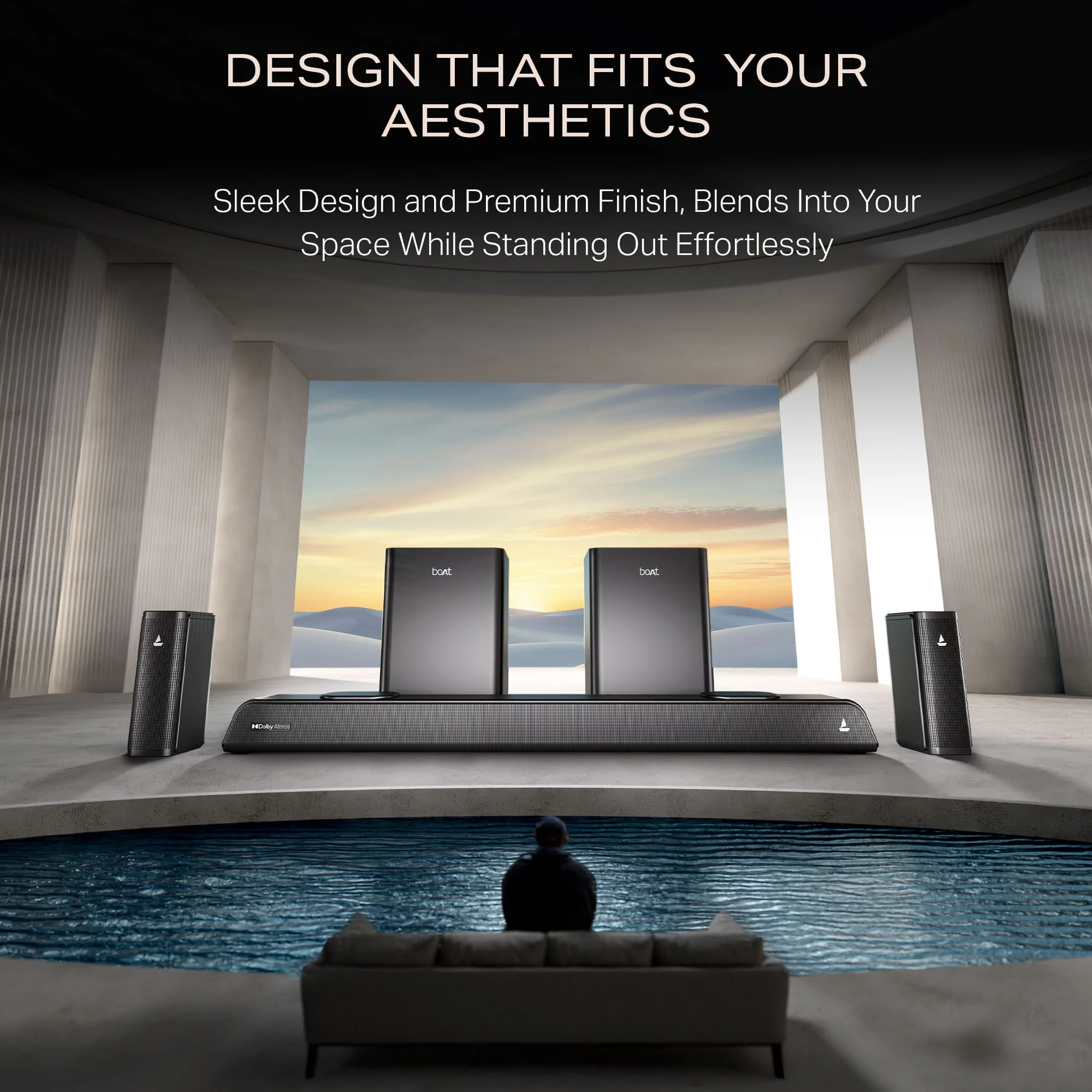 boAt Aavante Prime 5.2.4 6250DA | 625W 5.2.4 Channel Soundbar with Dolby Atmos, Dual Subwoofers & Wireless Rear Satellites - Image 7