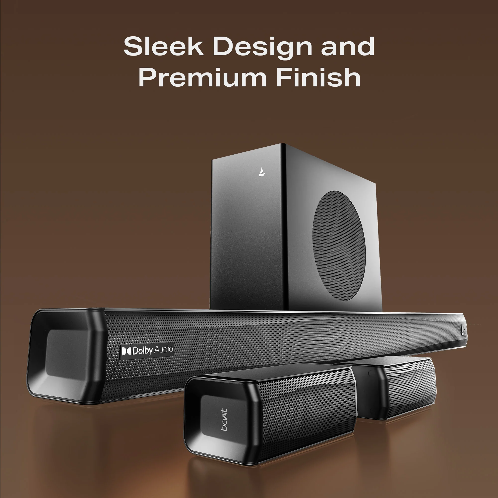 boAt Aavante Prime 5.1 7050D | 700W 5.1 Channel Soundbar with Dolby Audio, Wireless Subwoofer, Rear Satellites & Signature Sound - Image 7