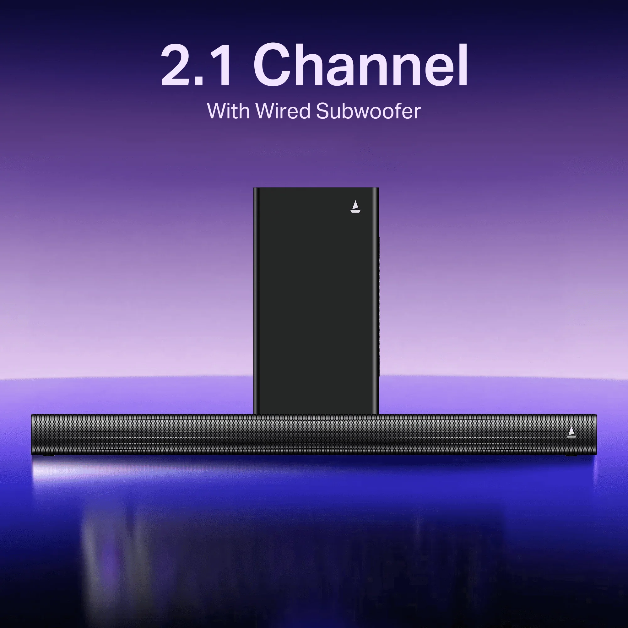 boAt Aavante Quake Plus | 200W Bluetooth Soundbar, 2.1 Channel with Wired Subwoofer, Multi-Connectivity, Wall Mountable - Image 3