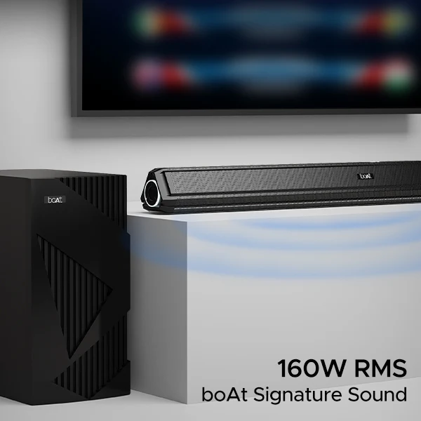 boAt Aavante Bar Chord | 160W RMS 2.1 Channel Bluetooth Soundbar, 6.5 inch Wireless Subwoofer, EQ Modes, Multi-Connectivity - Image 5