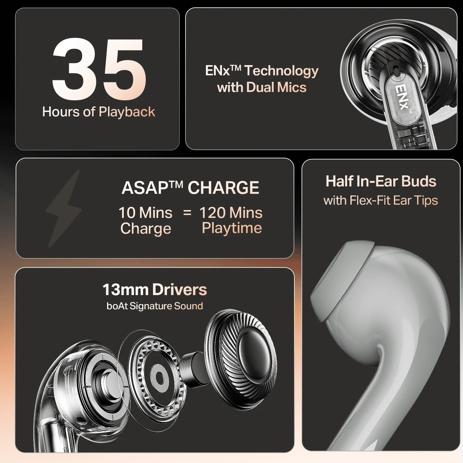 boAt Airdopes 101v2 | Wireless Earbuds with 35 Hours Playback, BEAST™ Mode & ENx™ Tech - Image 16
