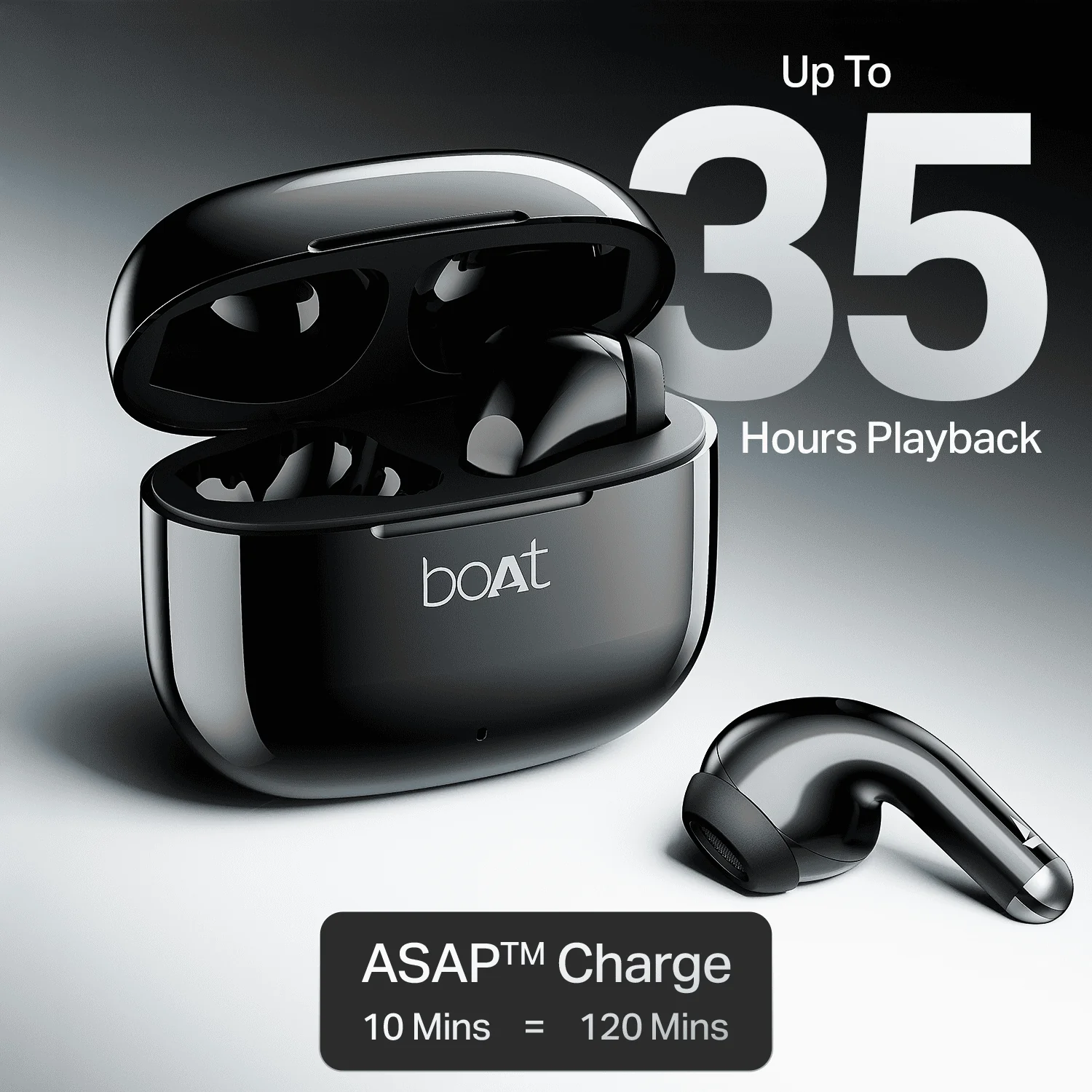 boAt Airdopes 101v2 | Wireless Earbuds with 35 Hours Playback, BEAST™ Mode & ENx™ Tech - Image 2