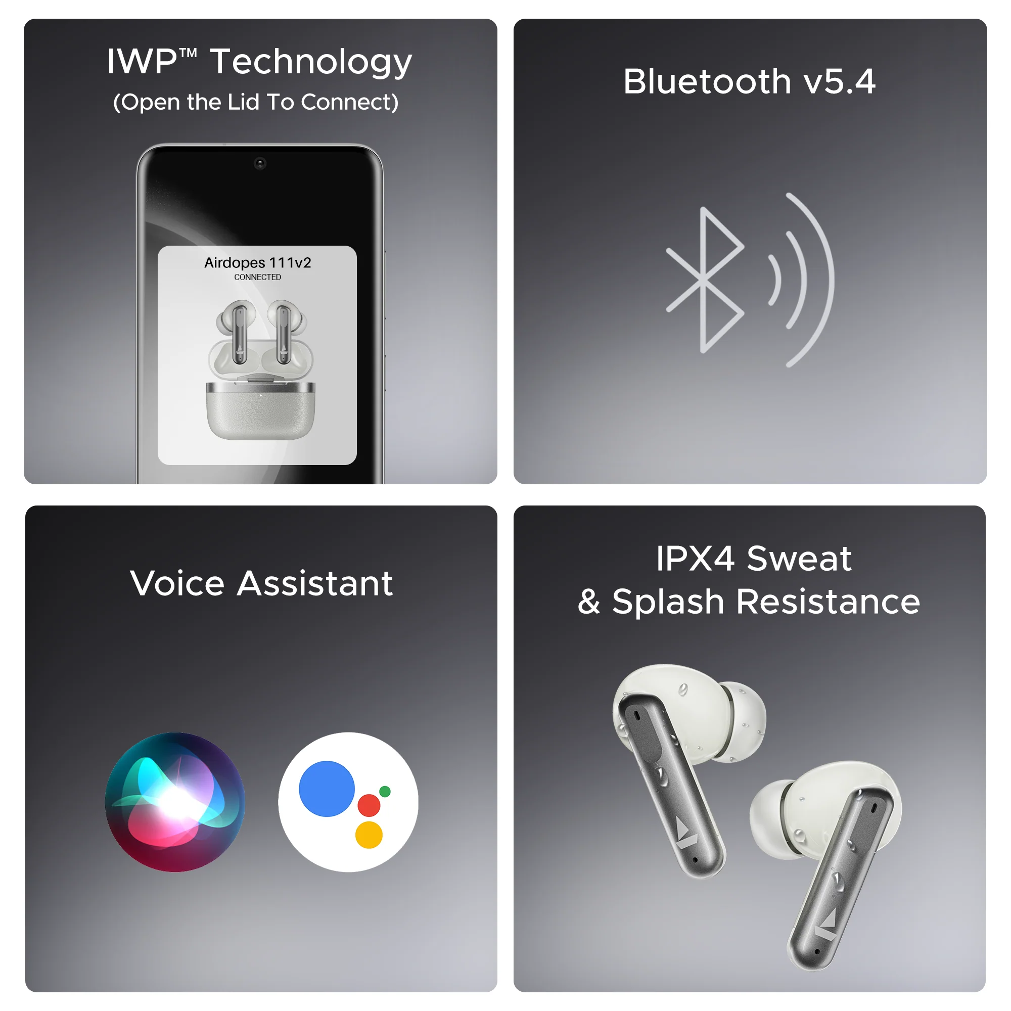 boAt Airdopes 111v2 | Wireless Earbuds with 50H Playback, Bluetooth v5.4, IWP™ Technology, 13mm Drivers - Image 18