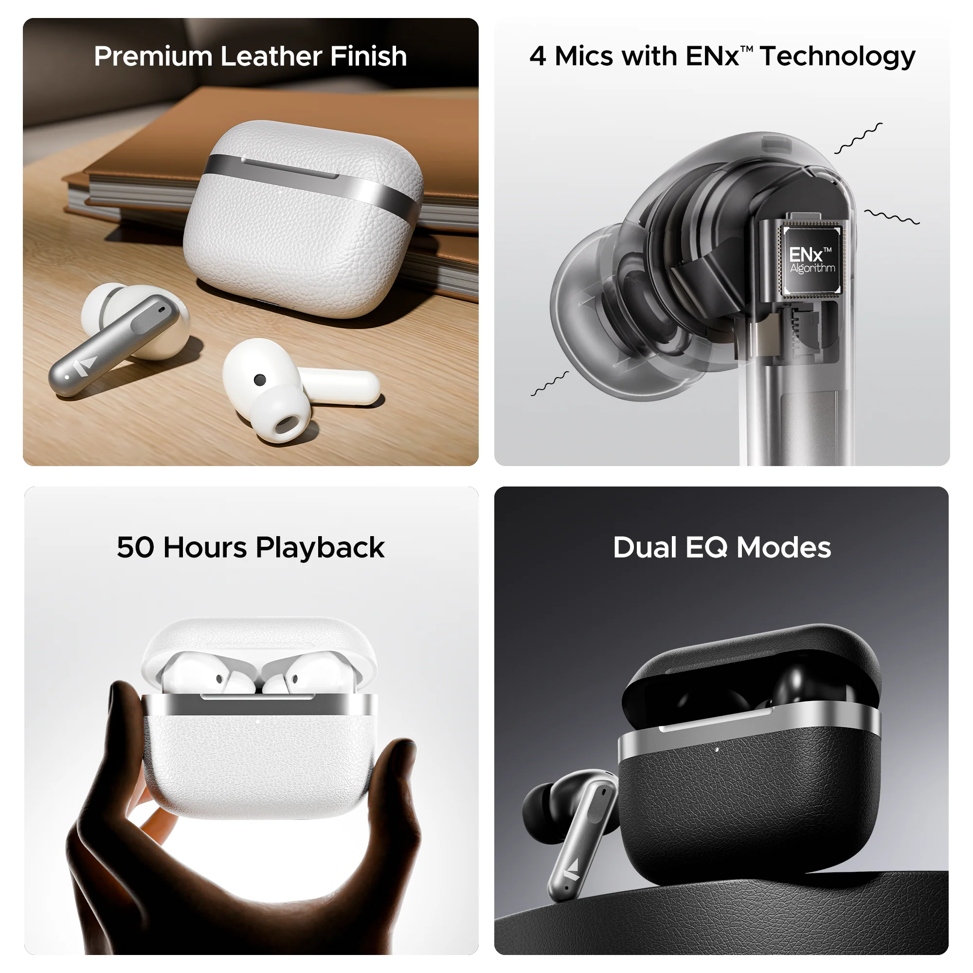 boAt Airdopes 111v2 | Wireless Earbuds with 50H Playback, Bluetooth v5.4, IWP™ Technology, 13mm Drivers - Image 9