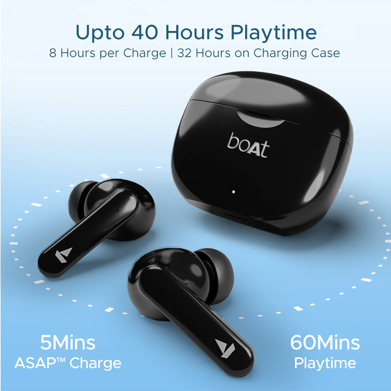 boAt Airdopes 120 | Wireless Earbuds with 40 Hours Playback, BEAST™ Mode, ASAP™ Charge, IWP™ Tech - Image 5