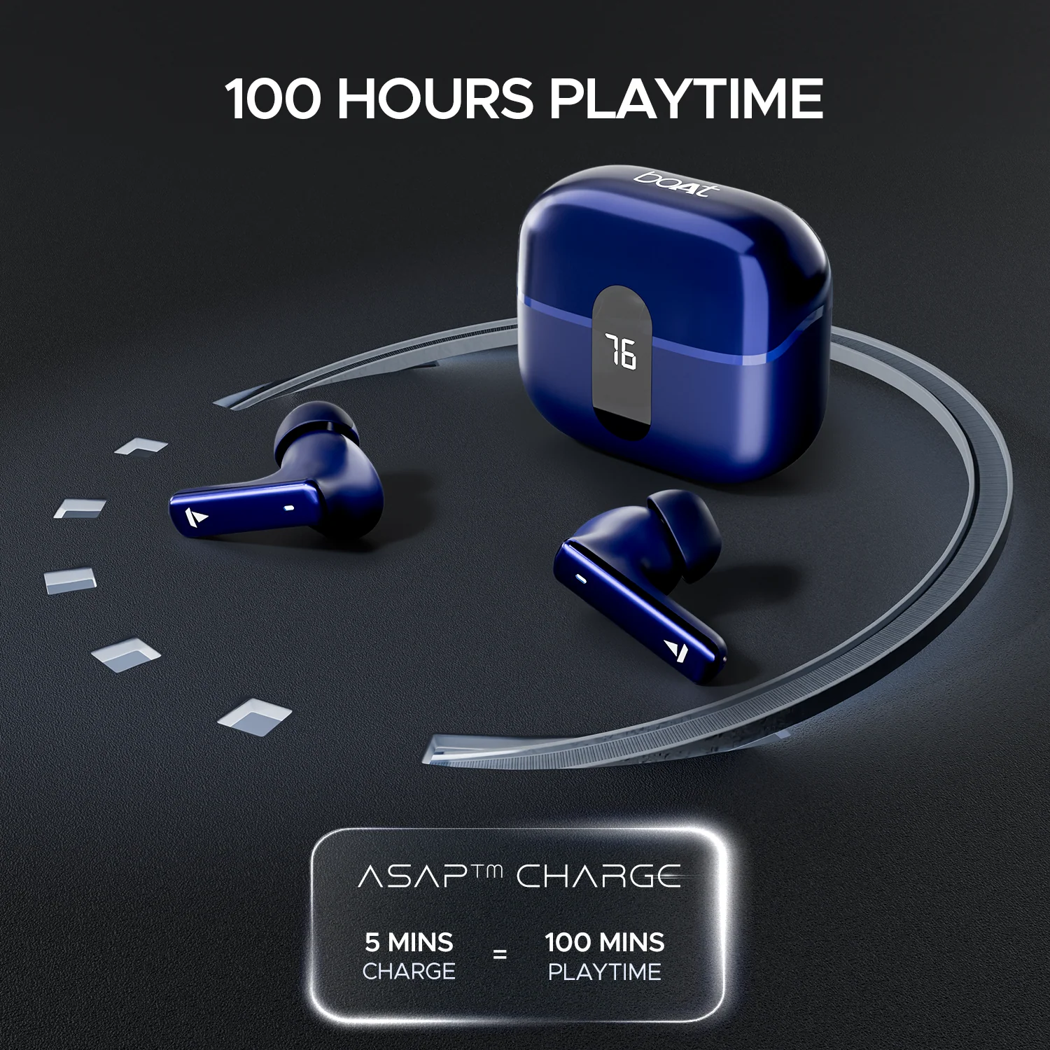 boAt Airdopes 121 Pro Plus | Wireless Earbuds with 100 Hours Playback, 4 Mics with ENx™ Technology, BEAST™ Mode - Image 11