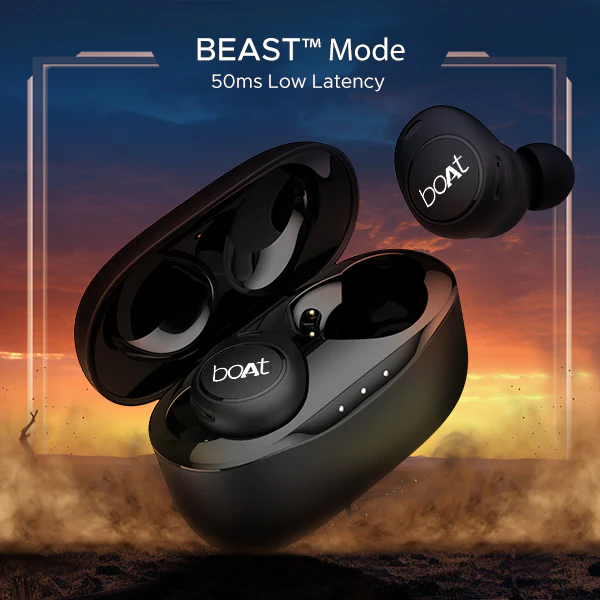 boAt Airdopes 121v2 Plus | Wireless Earbuds with 50 Hours Playback, BEAST™ Mode, ENx™ Technology, IPX4 Resistance - Image 4