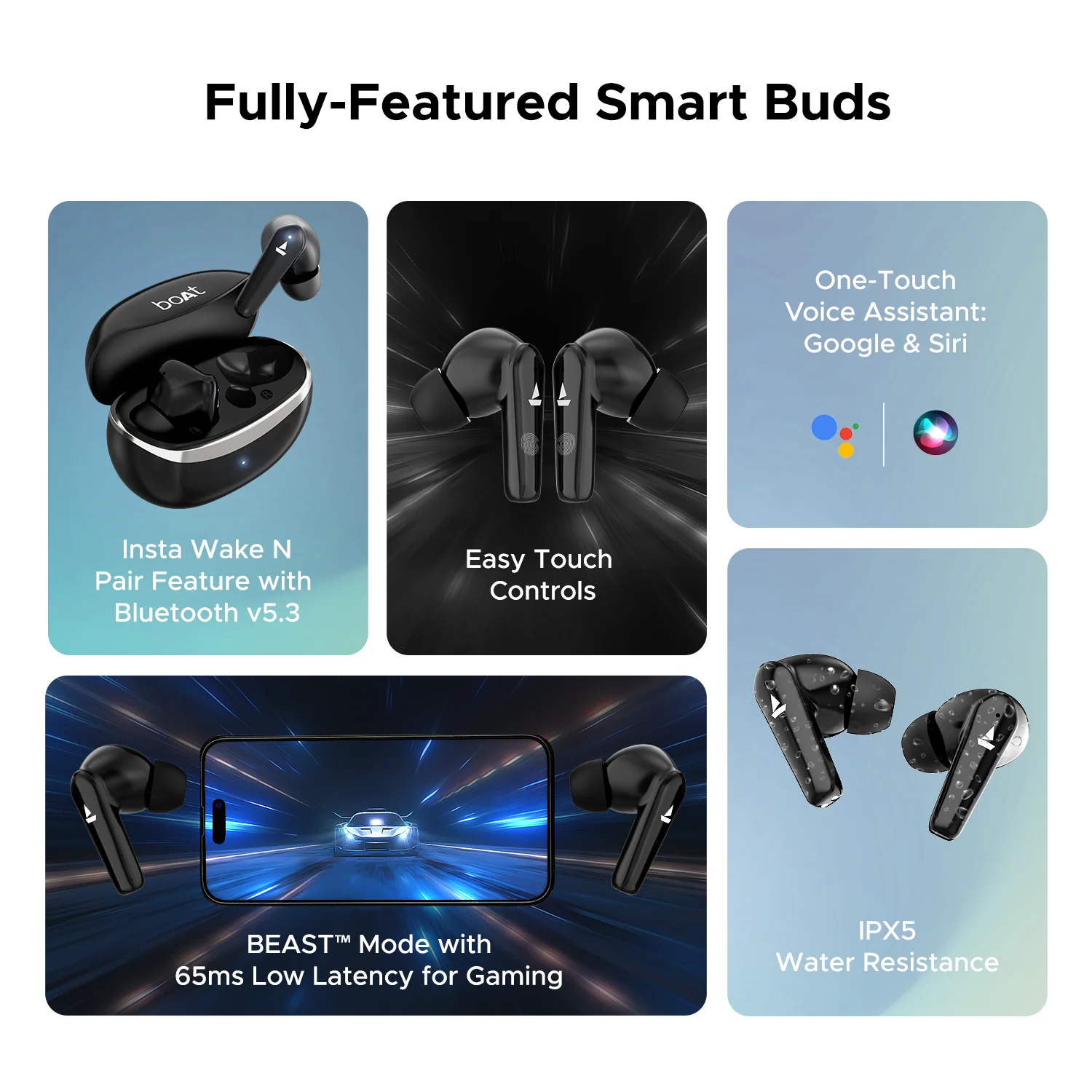 boAt Airdopes 131 Elite ANC | Wireless Earbuds with ANC up to 32dB, Transparency Mode, 60 Hours Playback, ENx™ Technology - Image 13