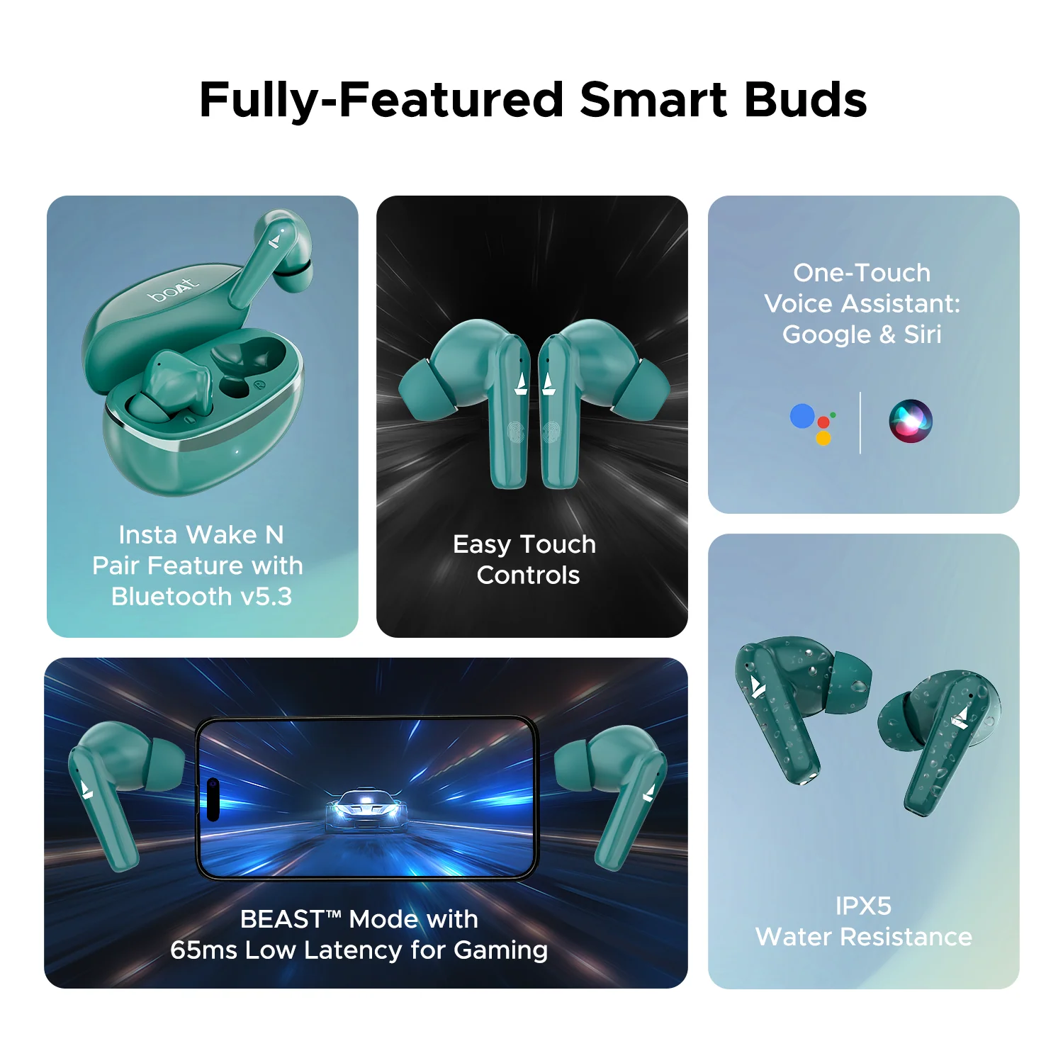 boAt Airdopes 131 Elite ANC | Wireless Earbuds with ANC up to 32dB, Transparency Mode, 60 Hours Playback, ENx™ Technology - Image 25