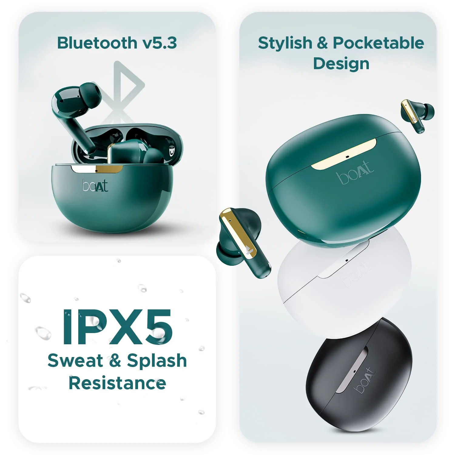 boAt Airdopes 141 ANC | Wireless Earbuds with Active Noise Cancellation up to 32dB, 42 Hours Playback, BEAST™️ Mode - Image 12