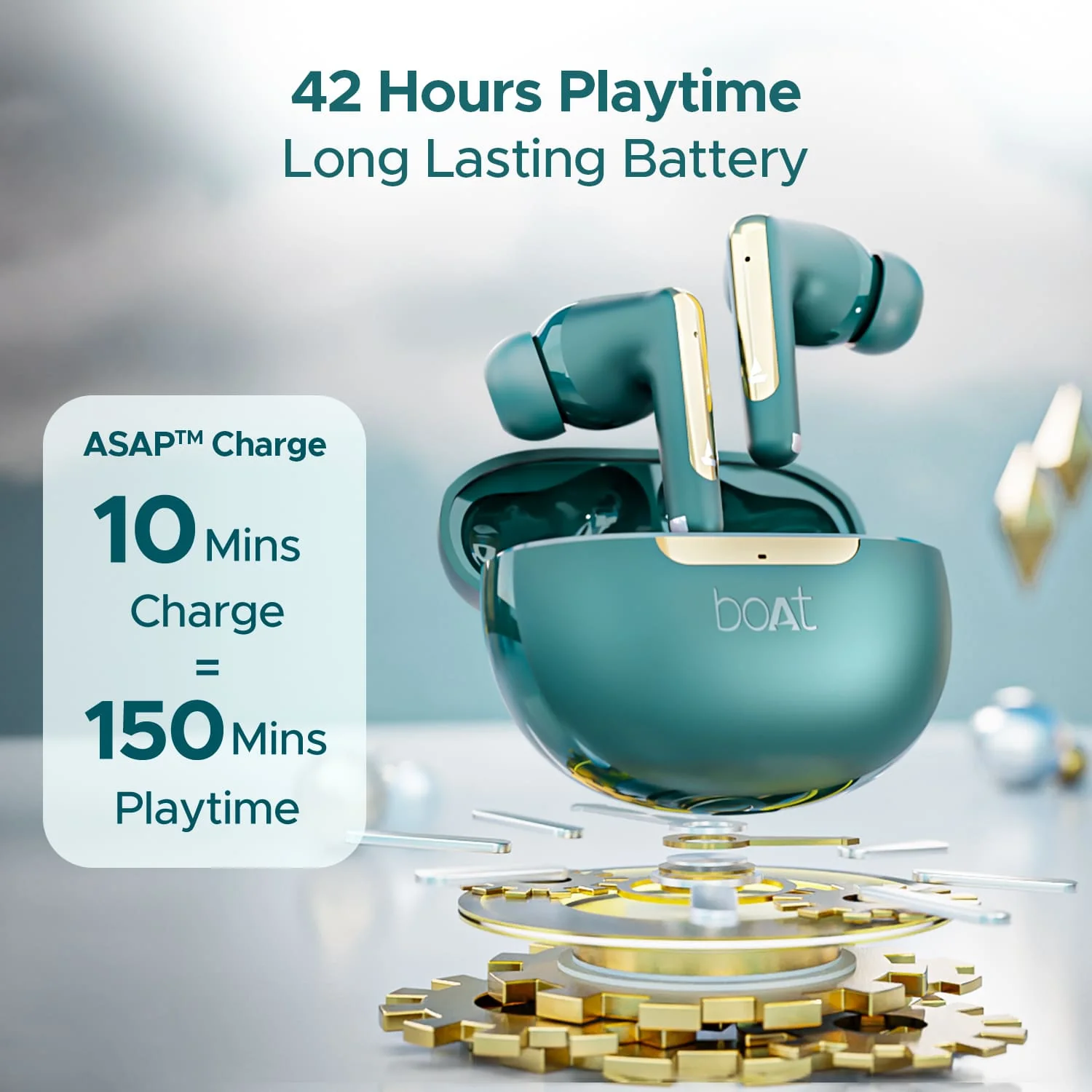 boAt Airdopes 141 ANC | Wireless Earbuds with Active Noise Cancellation up to 32dB, 42 Hours Playback, BEAST™️ Mode - Image 15
