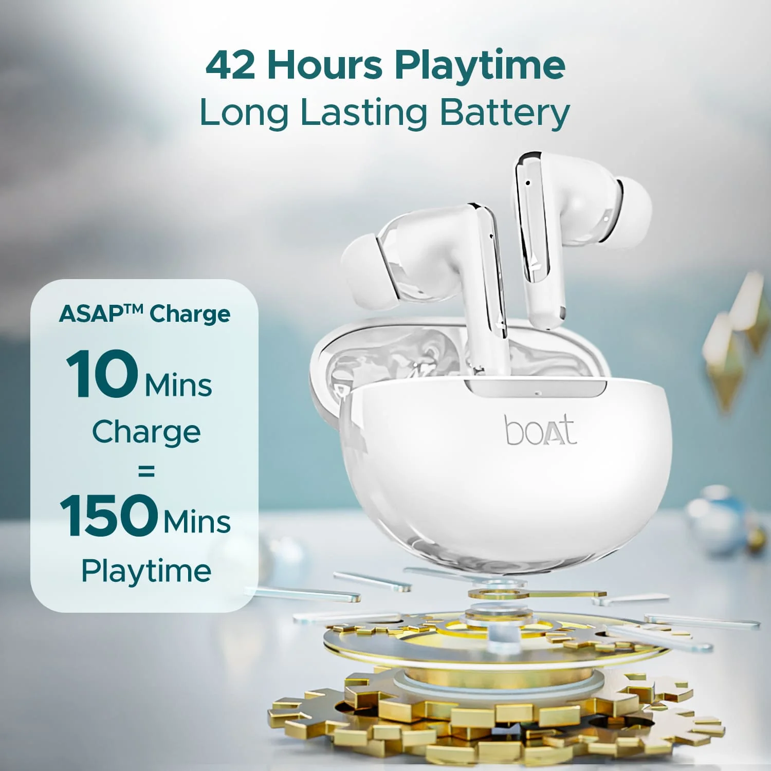 boAt Airdopes 141 ANC | Wireless Earbuds with Active Noise Cancellation up to 32dB, 42 Hours Playback, BEAST™️ Mode - Image 21