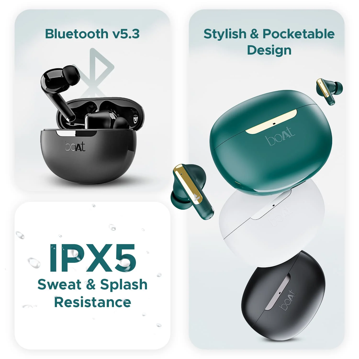 boAt Airdopes 141 ANC | Wireless Earbuds with Active Noise Cancellation up to 32dB, 42 Hours Playback, BEAST™️ Mode - Image 9