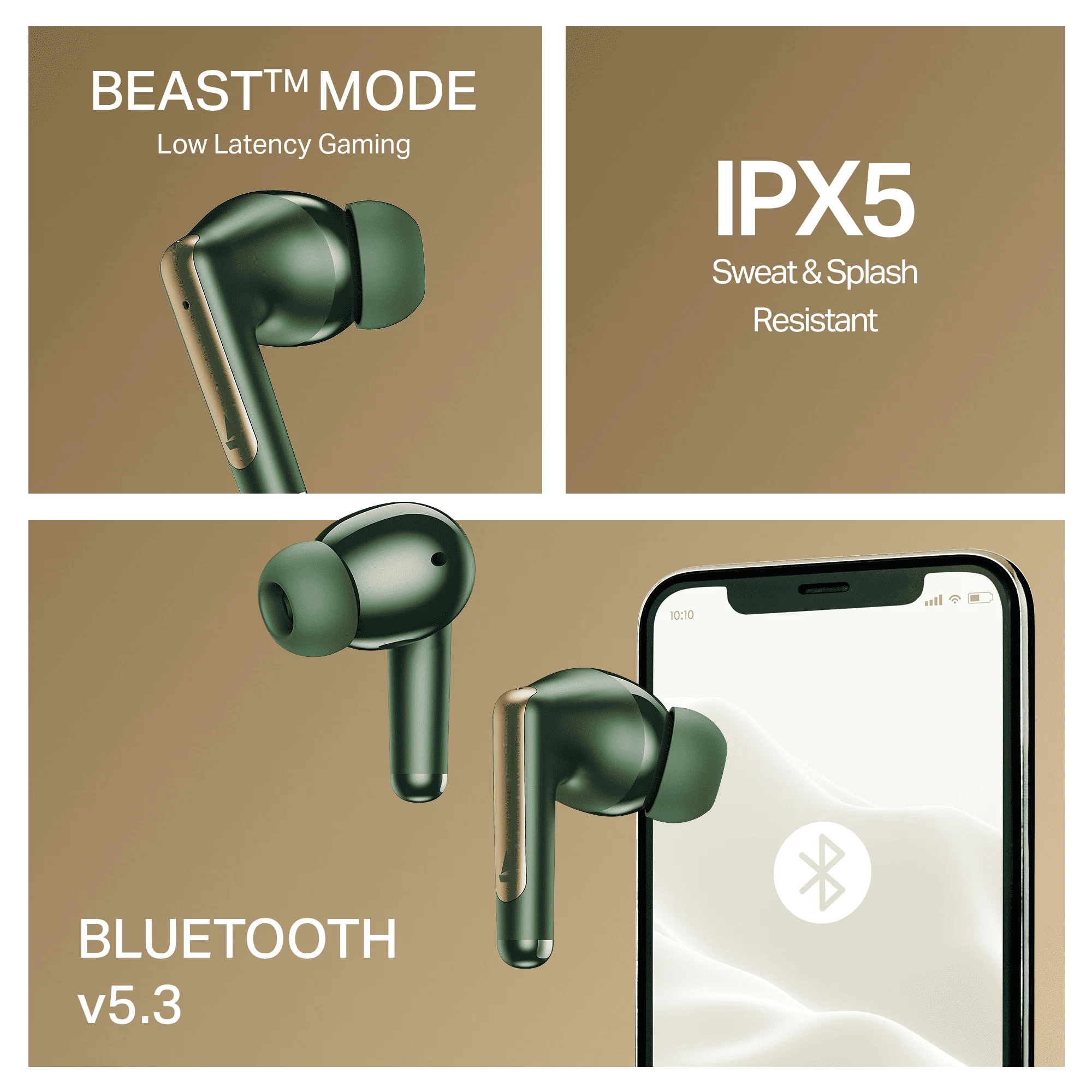 boAt Airdopes 141 Elite ANC | Wireless Earbuds with 42 Hours Playback, Up to 35dB ANC, BEAST™ Mode, Dual EQs, ENx™ Tech - Image 16