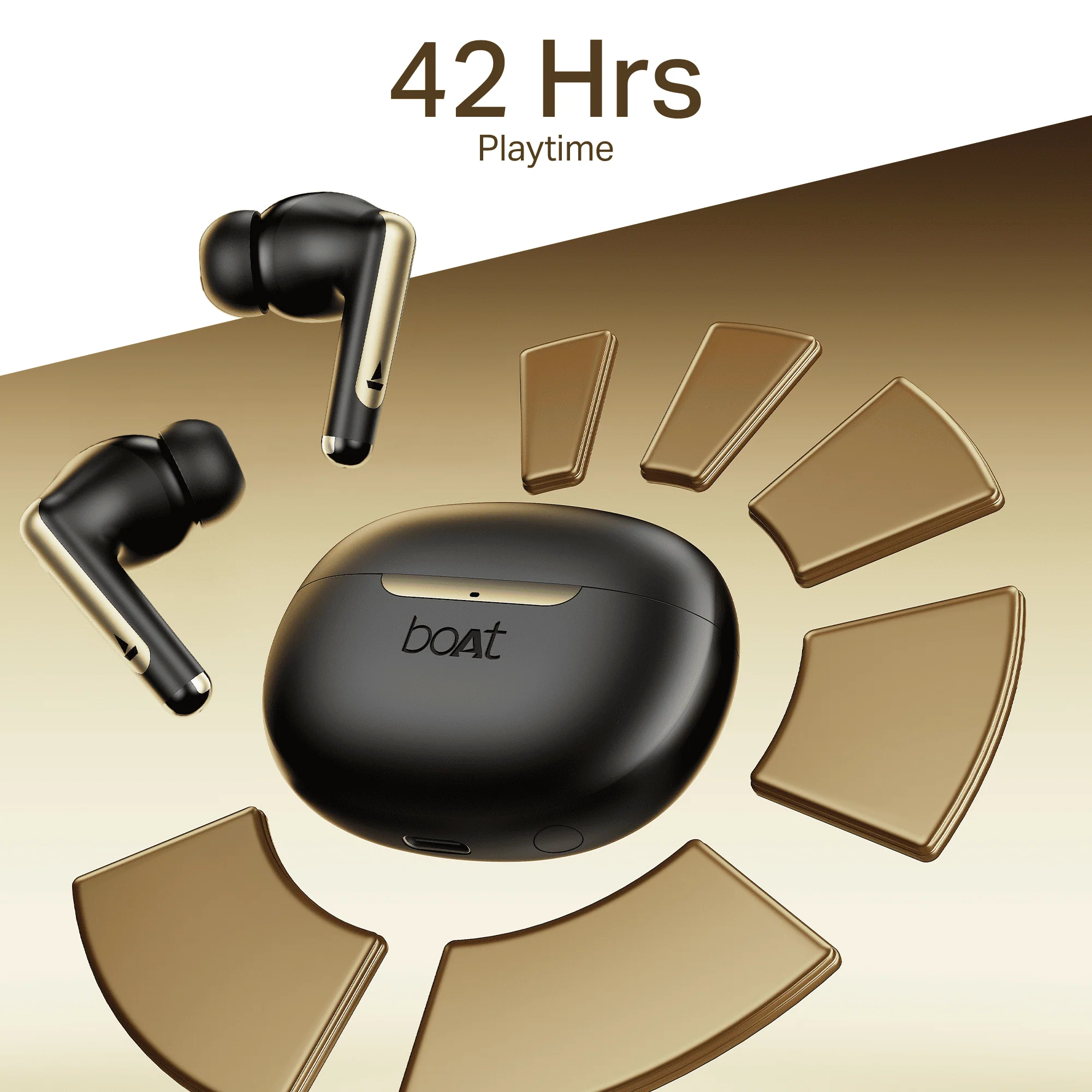boAt Airdopes 141 Elite ANC | Wireless Earbuds with 42 Hours Playback, Up to 35dB ANC, BEAST™ Mode, Dual EQs, ENx™ Tech - Image 5
