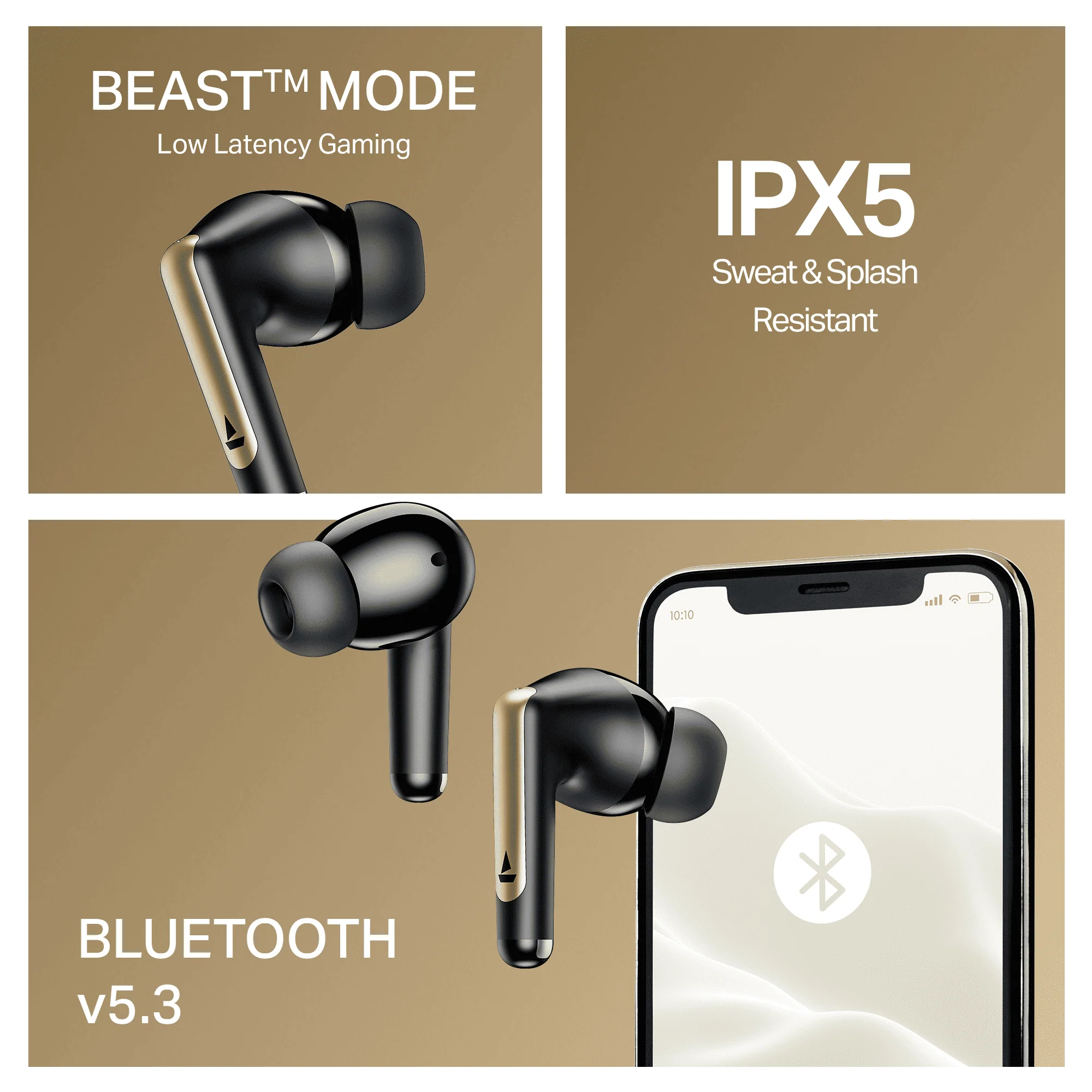 boAt Airdopes 141 Elite ANC | Wireless Earbuds with 42 Hours Playback, Up to 35dB ANC, BEAST™ Mode, Dual EQs, ENx™ Tech - Image 8