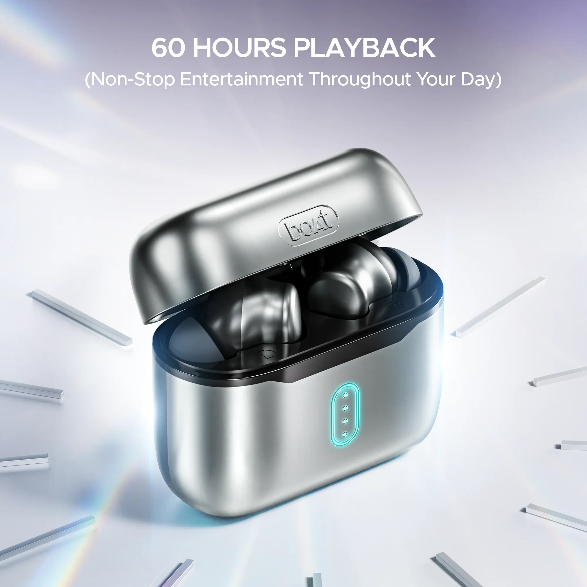 boAt Airdopes 141 Pro Buds | Wireless Earbuds with 60H Playback, ENx™ Technology, Sleek Metallic Finish, Bluetooth v5.3 - Image 35