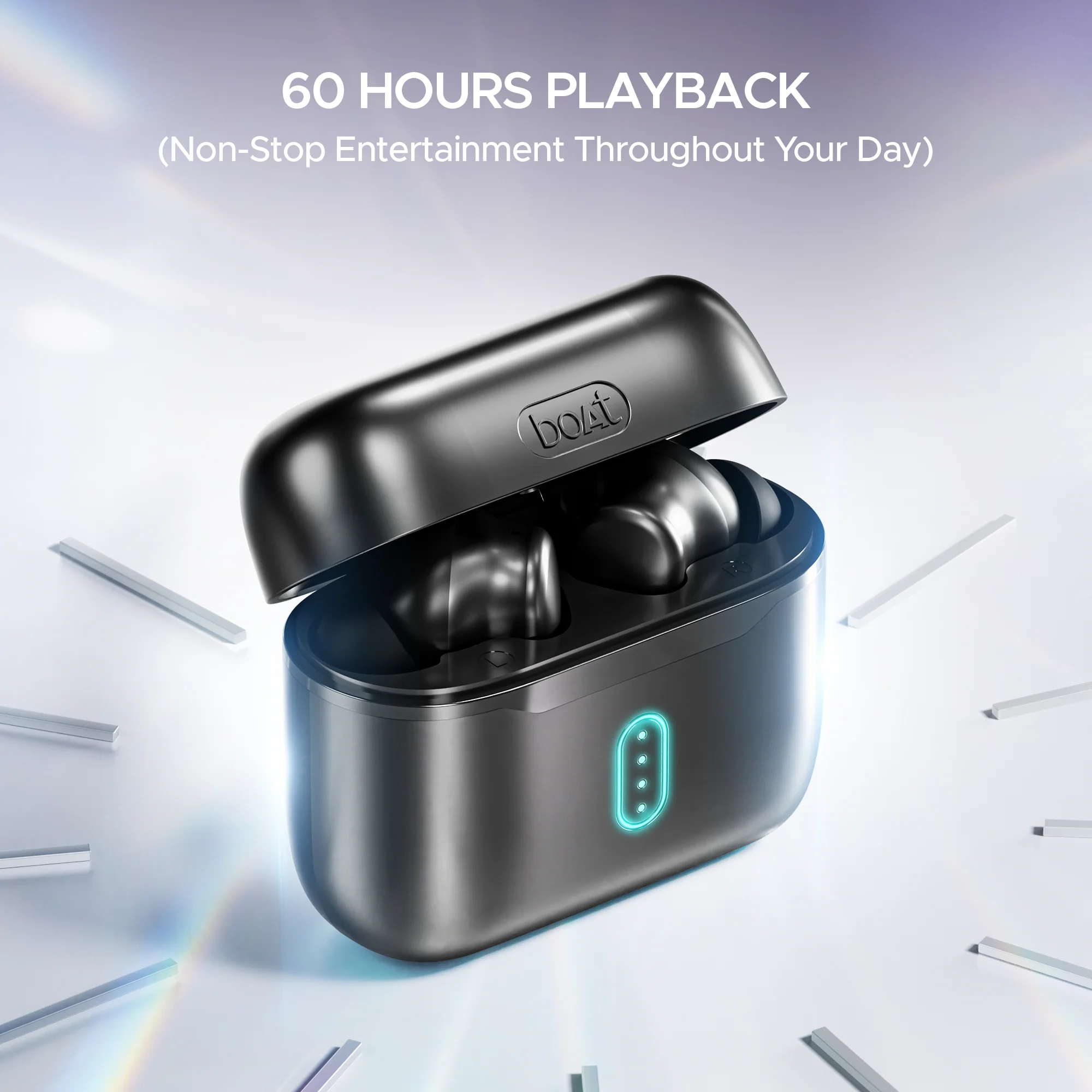 boAt Airdopes 141 Pro Buds | Wireless Earbuds with 60H Playback, ENx™ Technology, Sleek Metallic Finish, Bluetooth v5.3 - Image 5