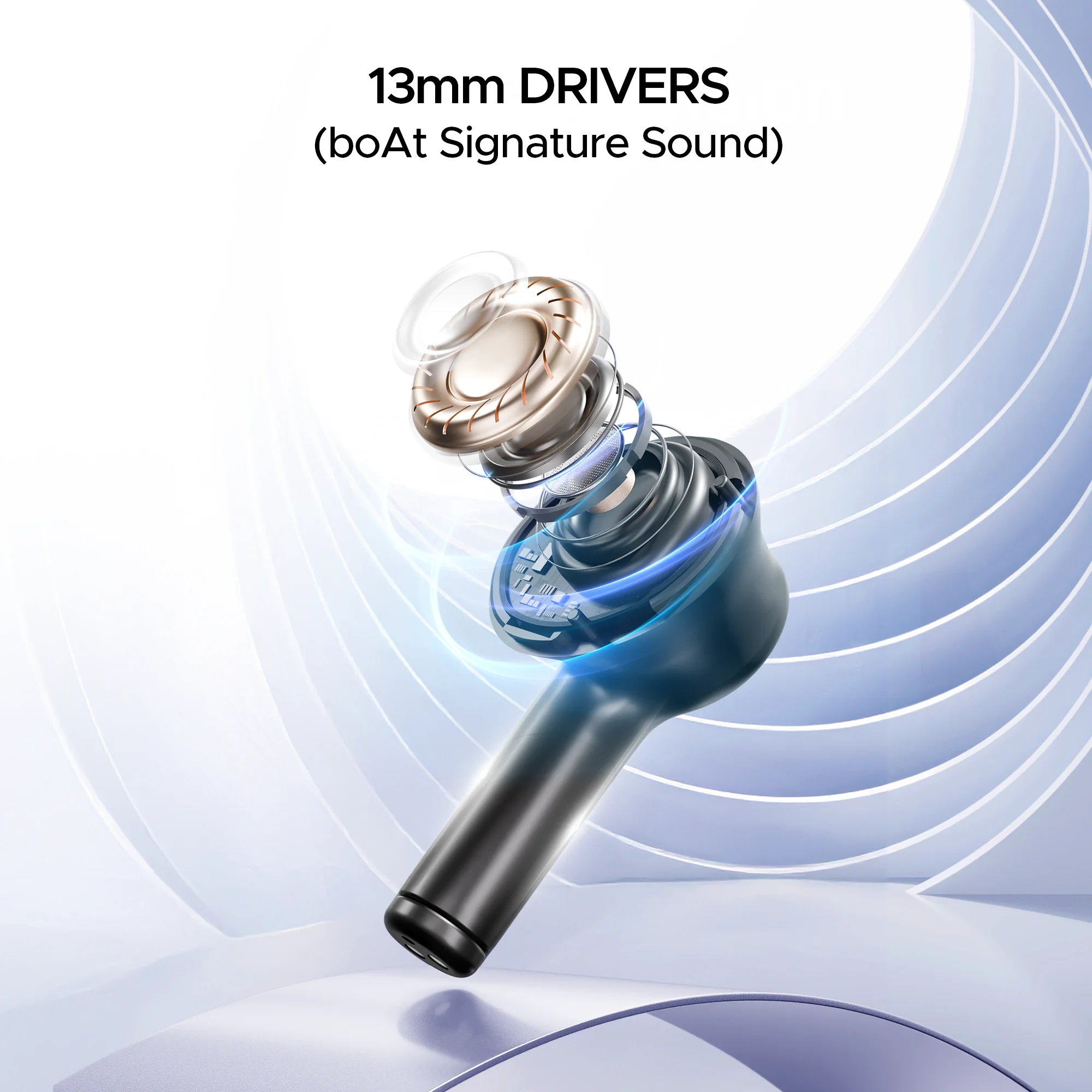 boAt Airdopes 141 Pro Buds | Wireless Earbuds with 60H Playback, ENx™ Technology, Sleek Metallic Finish, Bluetooth v5.3 - Image 8