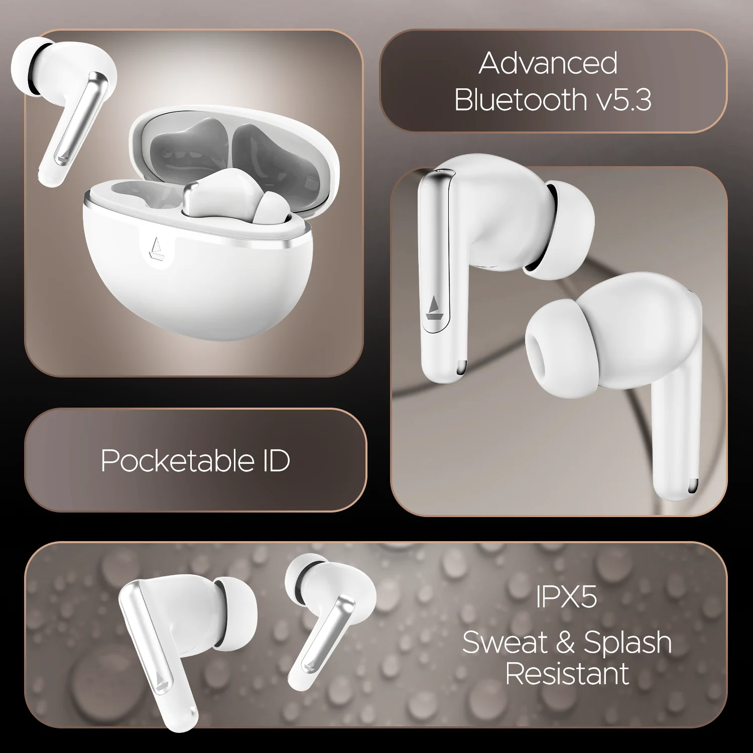 boAt Airdopes 161 ANC Elite | Wireless Earbuds with ANC up to 32dB, ENx™ Technology, BEAST™ Mode - Image 13